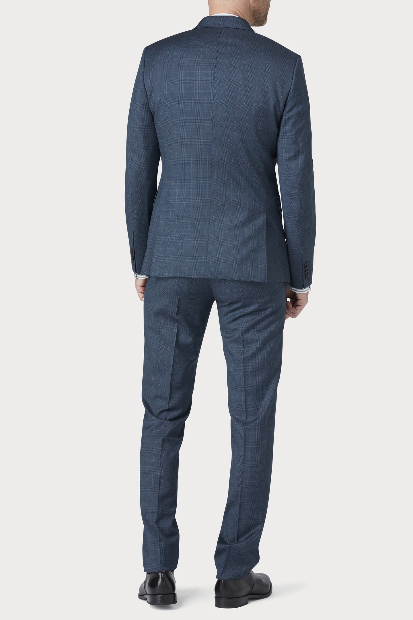 MENS SLIM FIT 2 BUTTON SUIT PETROL GREEN 2