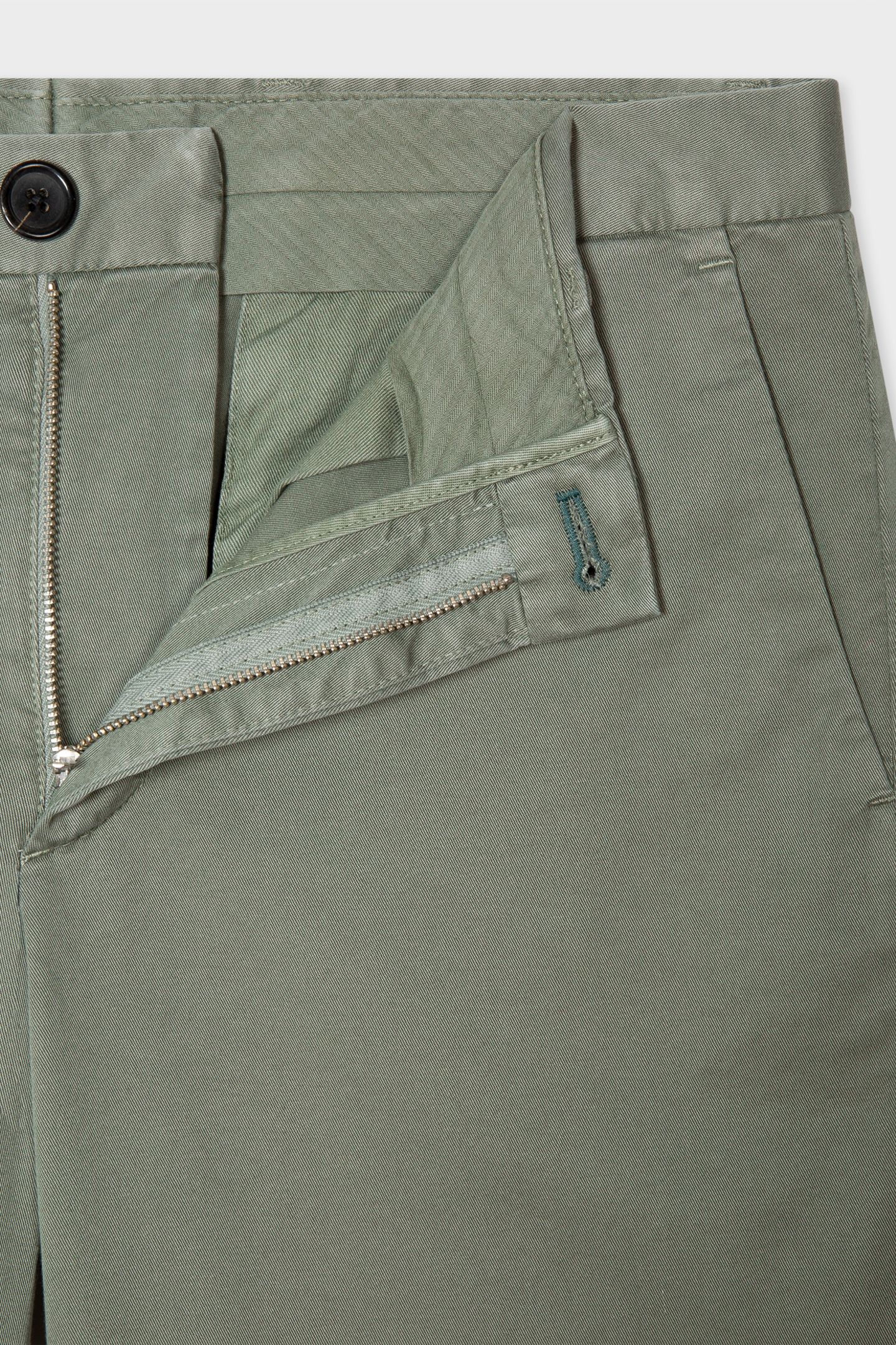 MENS MID FIT CHINO ZEBRA EMB LT GREYISH GREEN 3