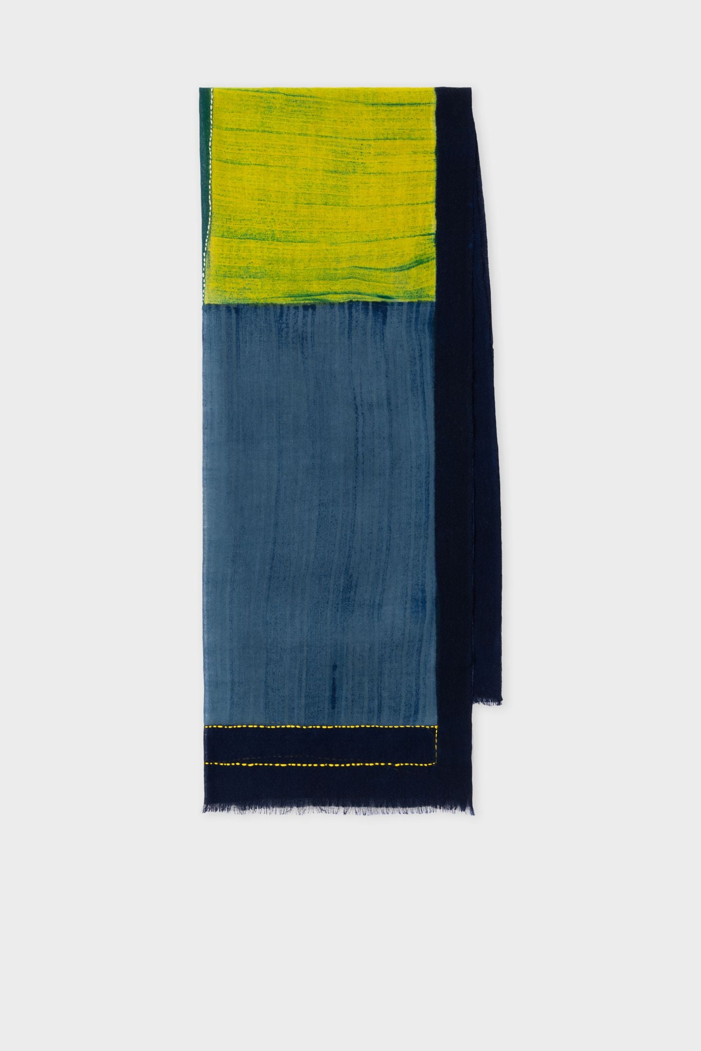MEN SCARF COLOUR BLOCK NAVY 7