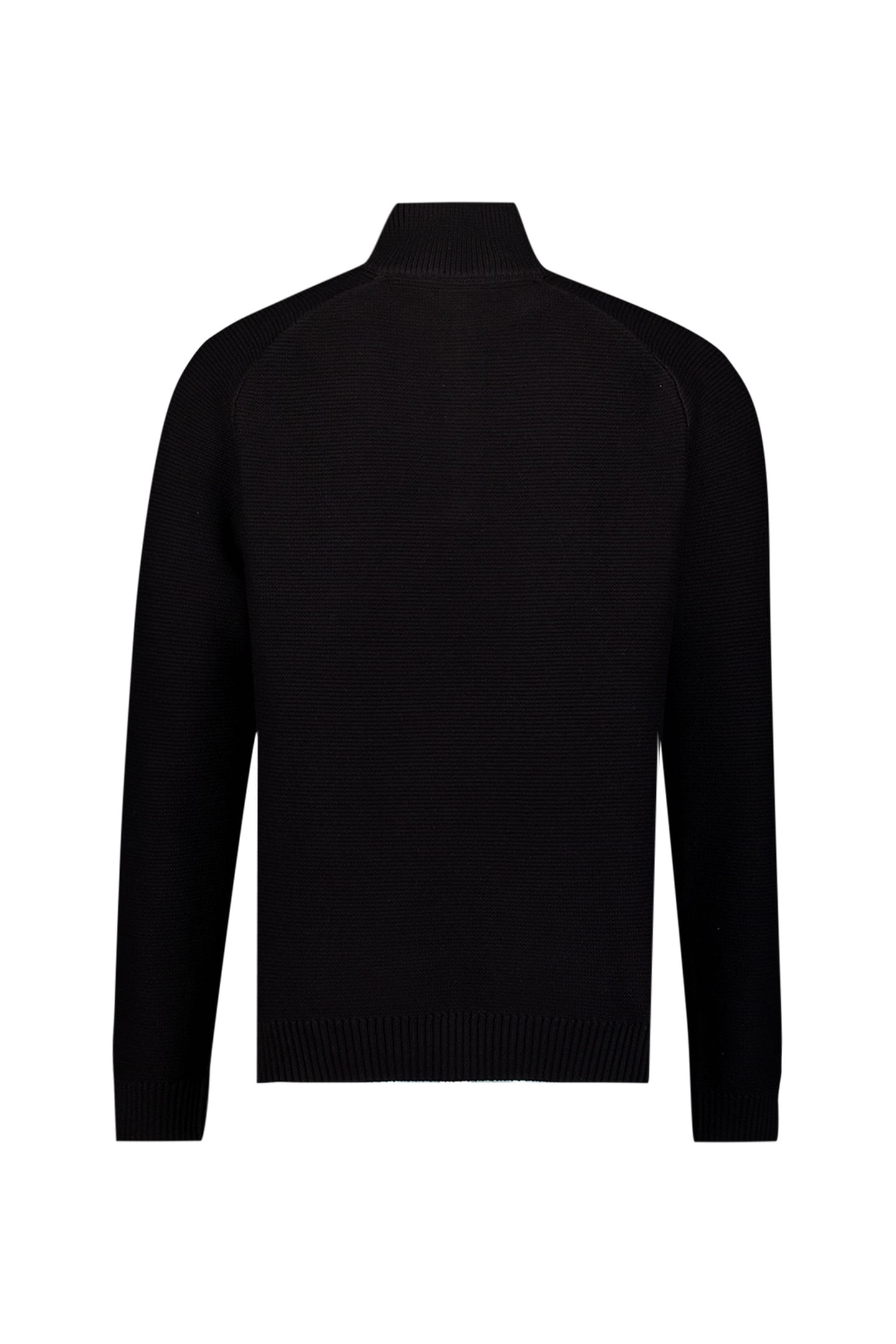 PULLOVER HALF ZIP CABLE KNIT BLACK 6