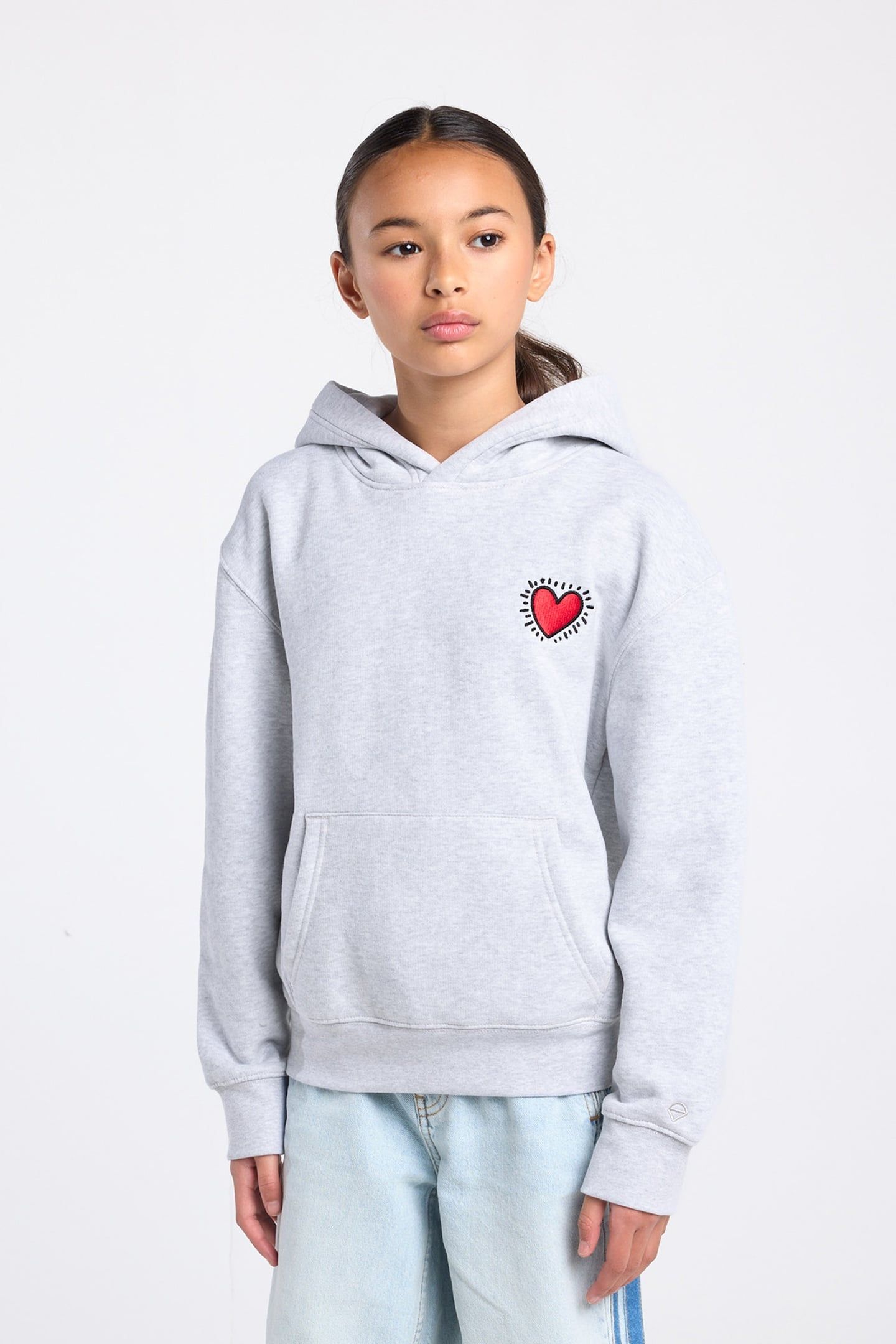 SABEAU HOOD JR LIGHT GREY MELANGE 1