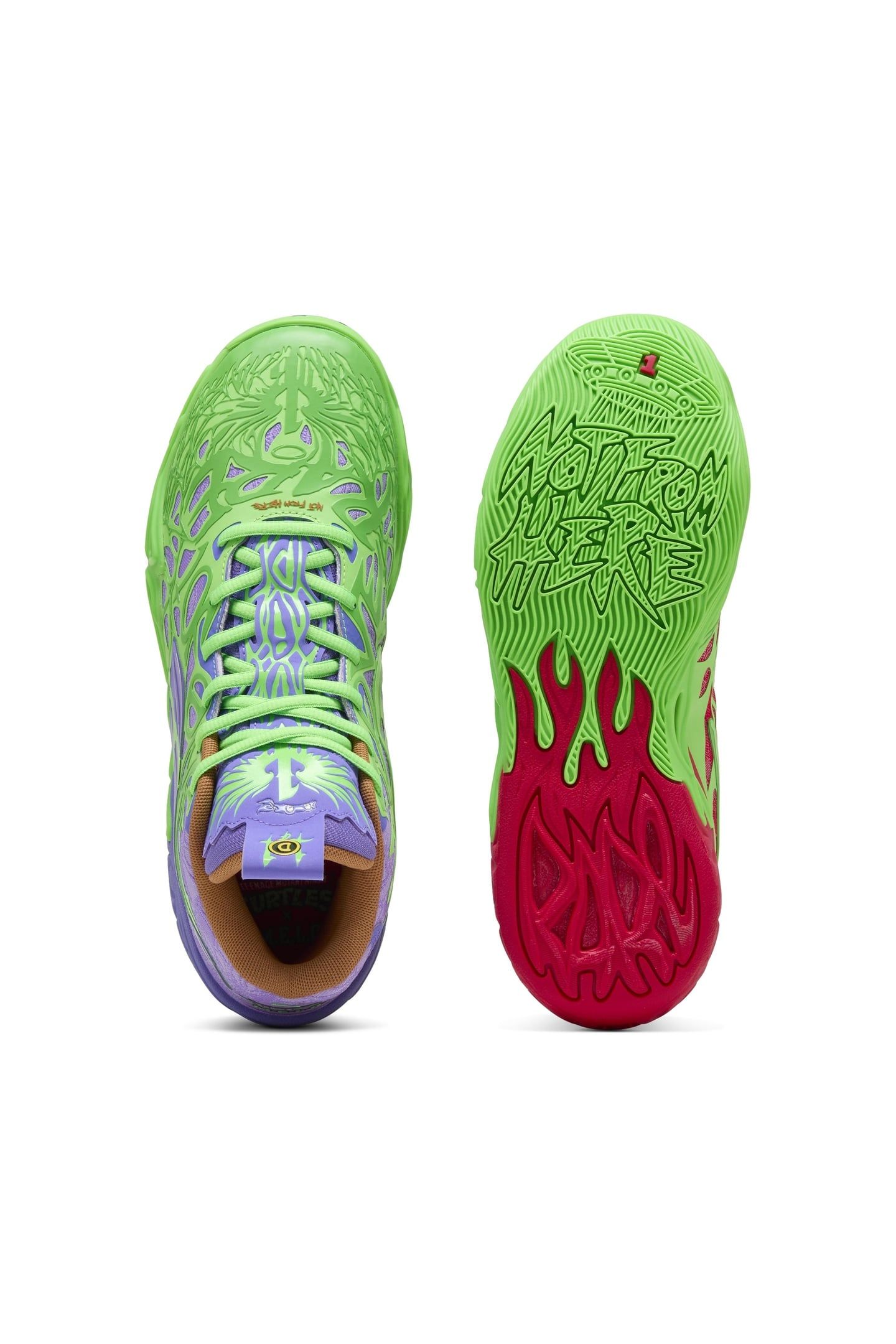 UNISEX MB.04 TMNT R&D FLURO GREEN PES-RED-DARK AMETHYST 8