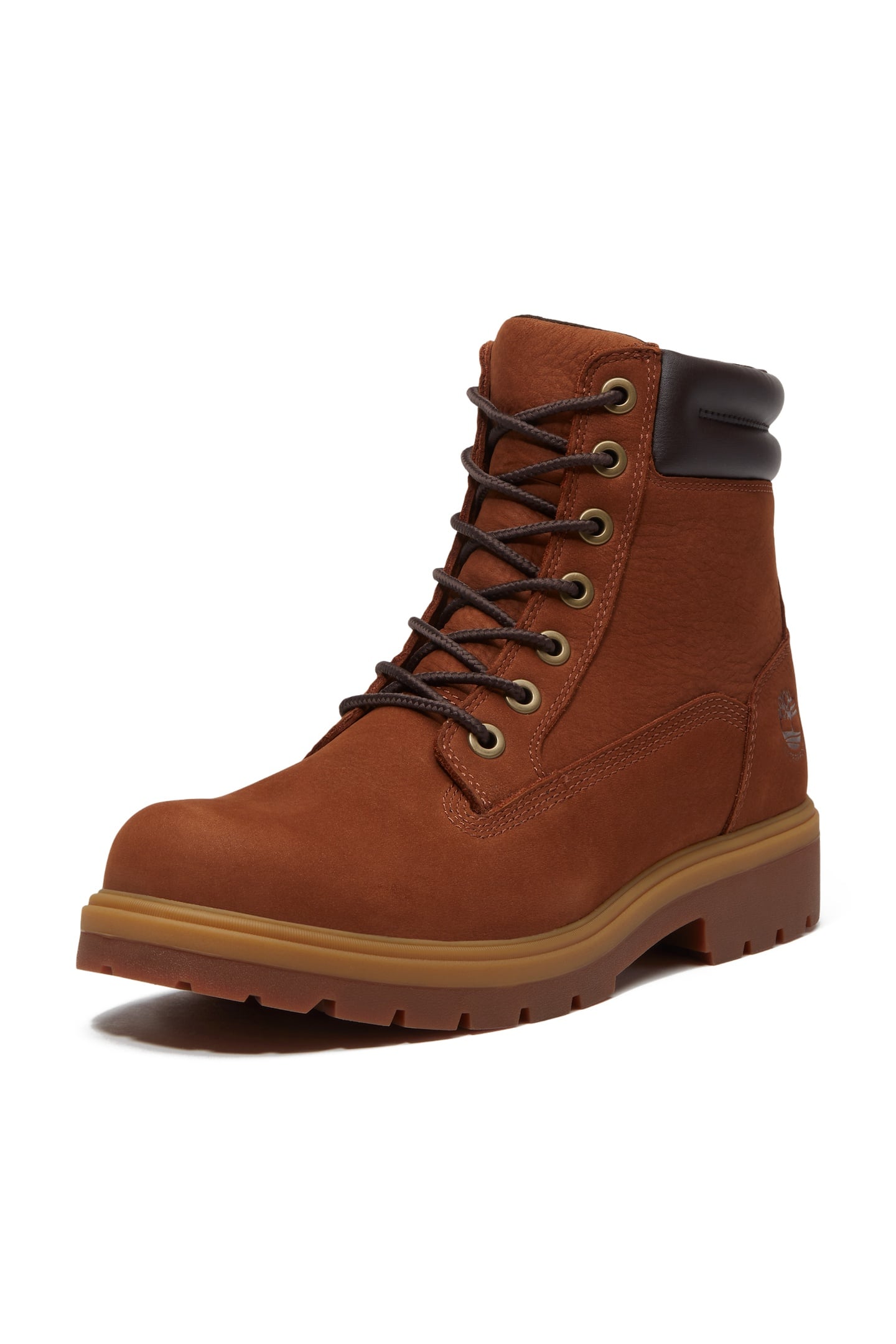 6 INCH LACE UP WATERPROOF BOOT RUST NUBUCK 3
