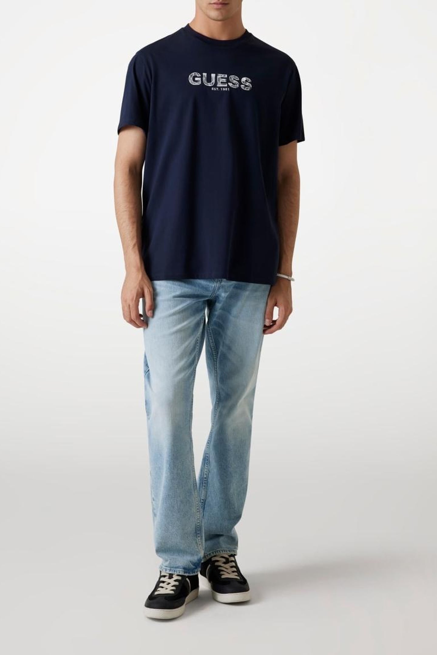 SS BSC GUESS EMBROID SMART BLUE MULTI 1