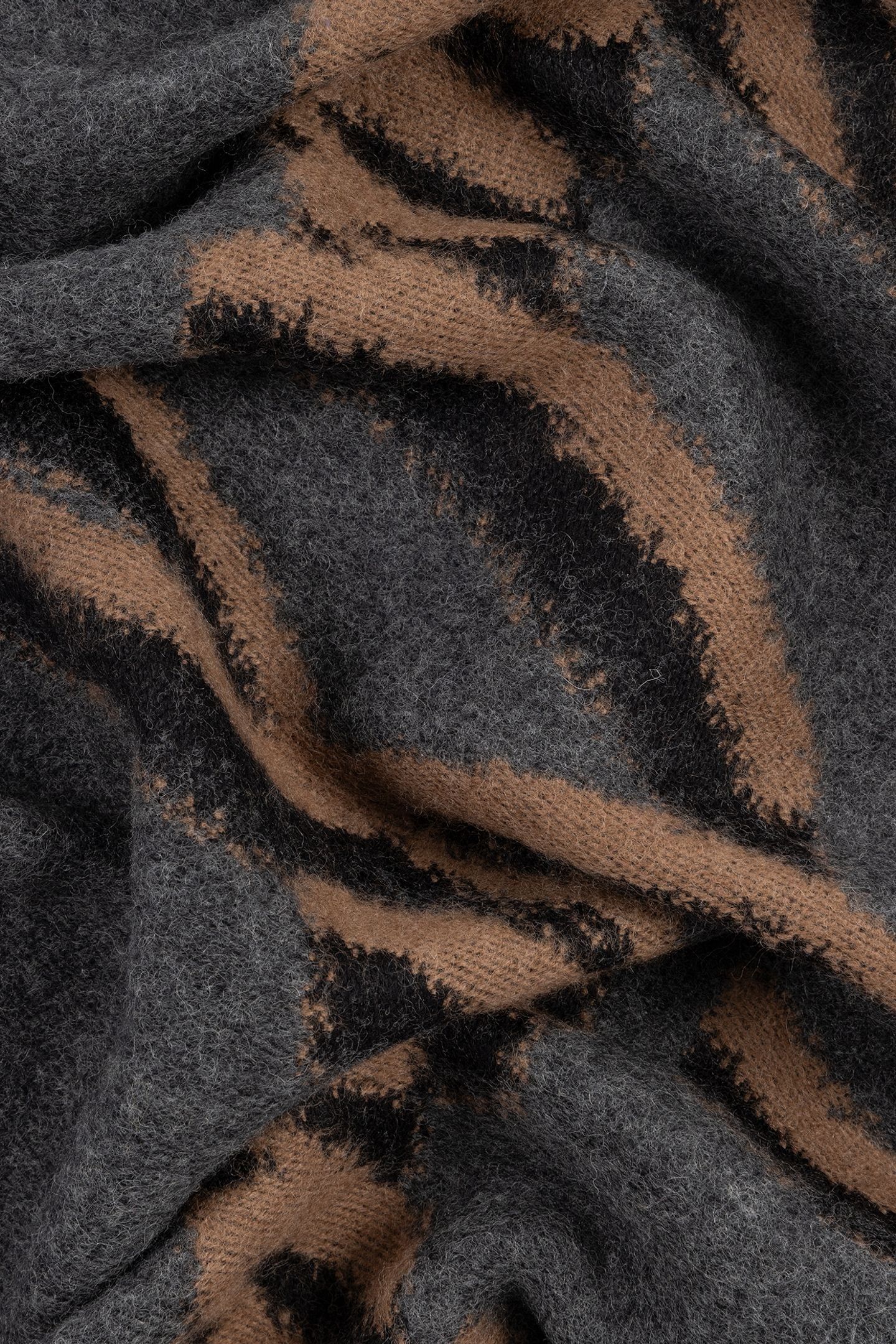 MEN SCARF LOGO COL BLOCK SLATE 6