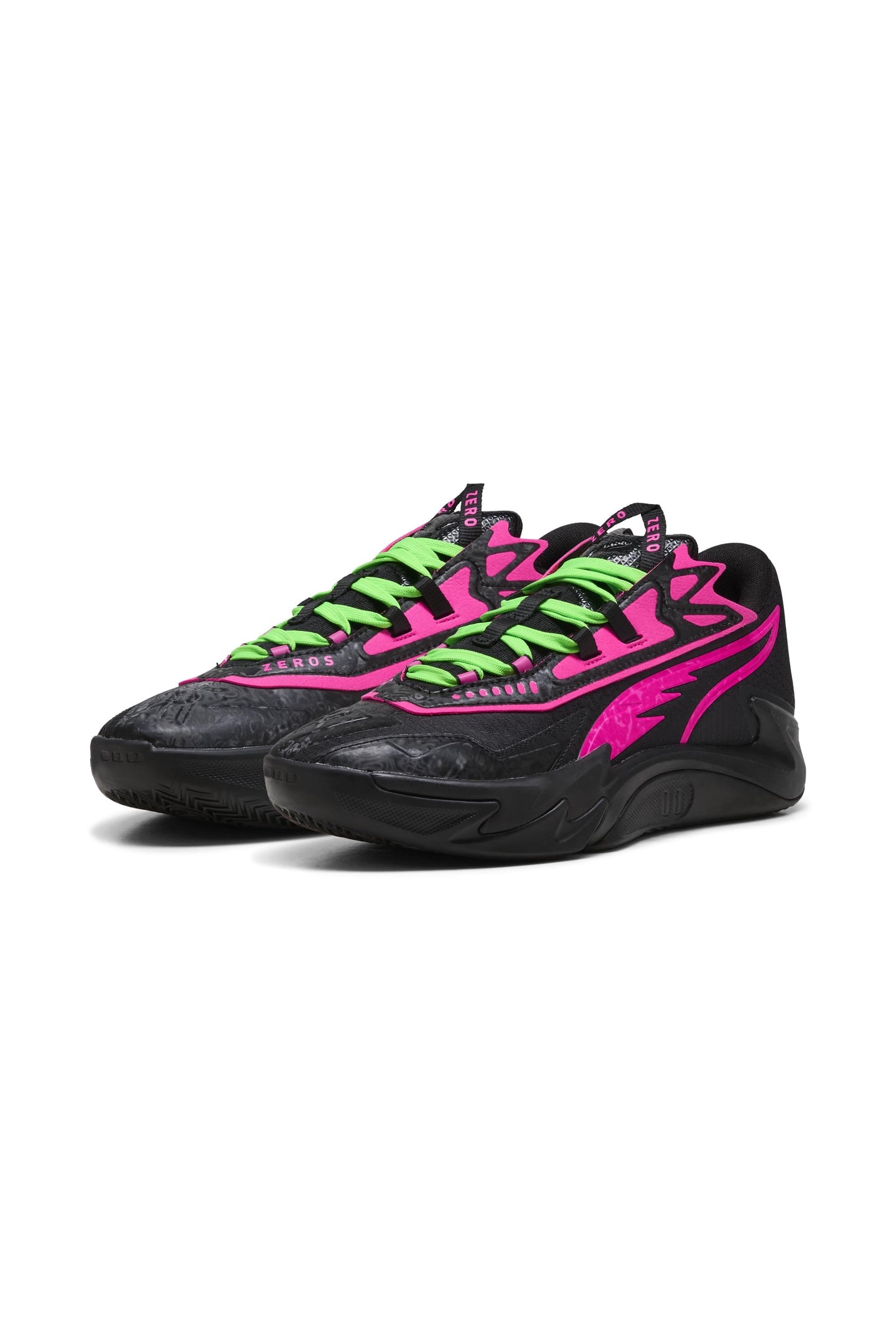 UNISEX SCOOT ZEROS II VN BLACK-FLURO PINK PES 2