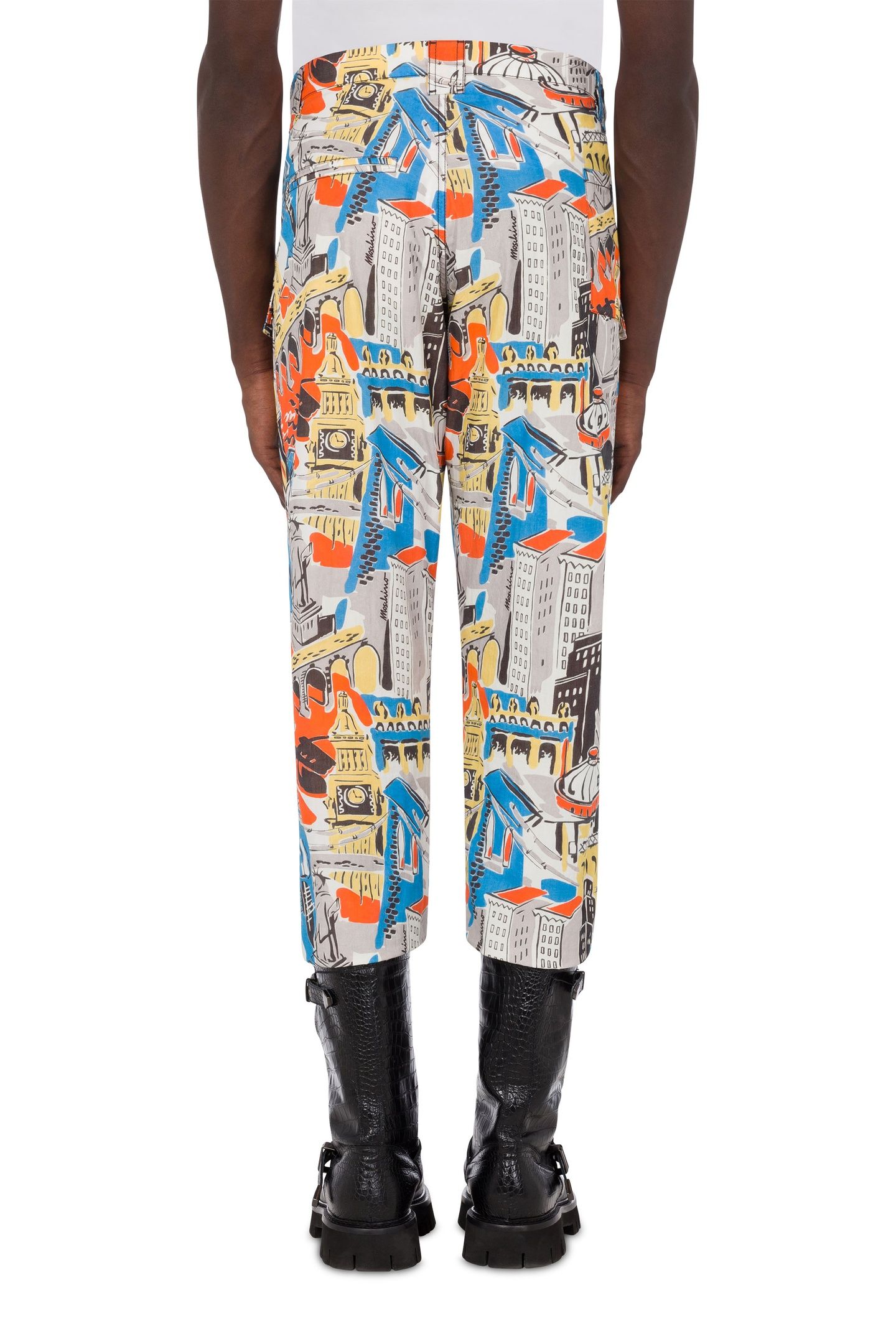 CITY PRINT NYLON TROUSERS GREY 2