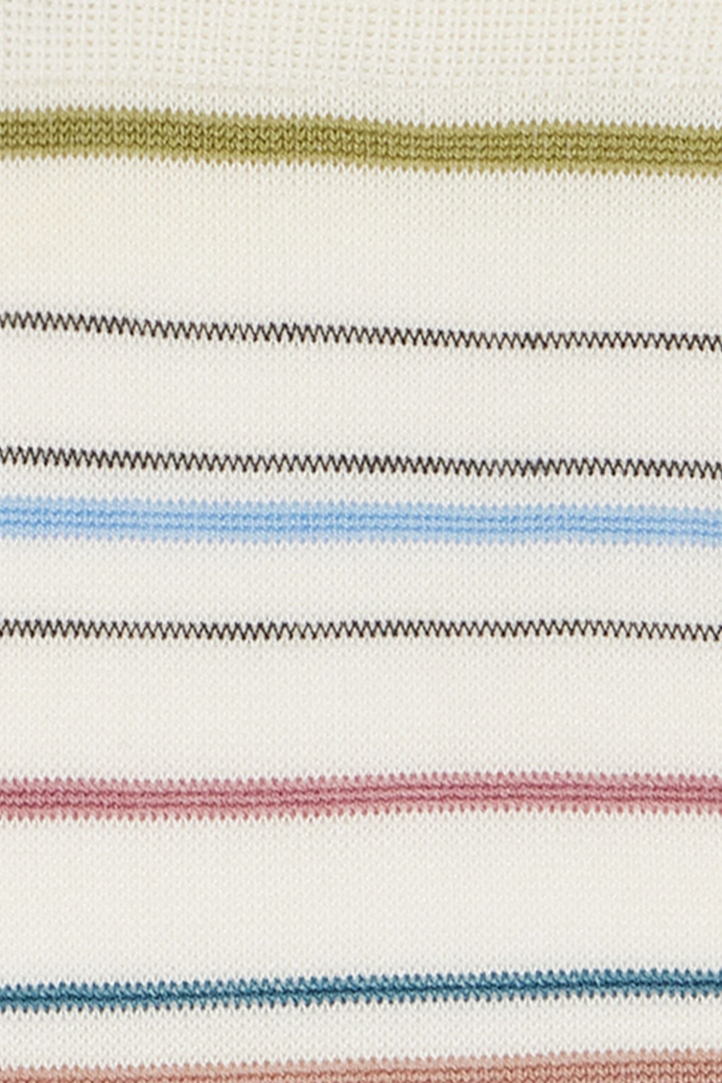 MEN SOCK PENCIL STRIPE OFF WHITE 6