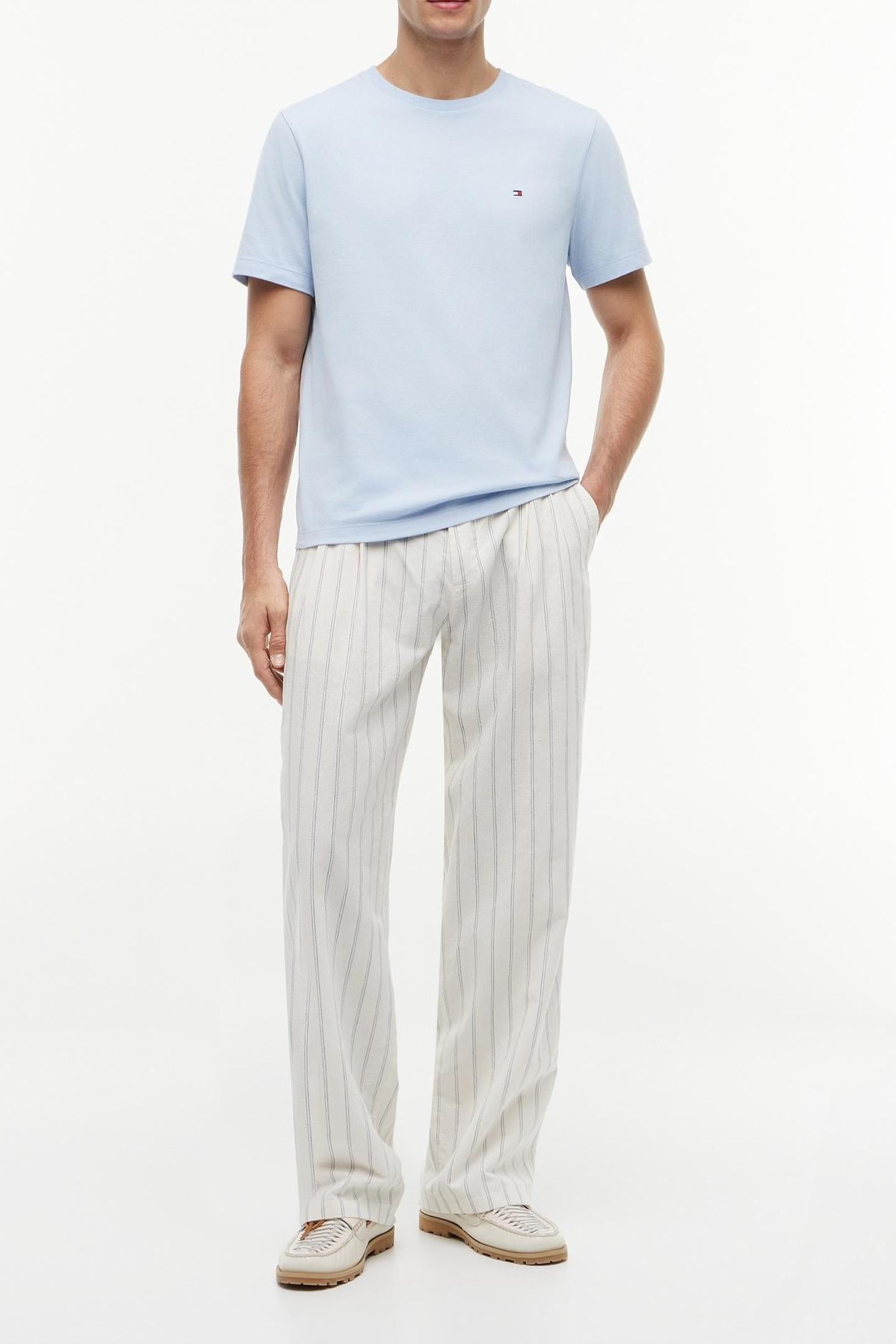 FLAG EMBROIDERY T-SHIRT SKY BLUE 2