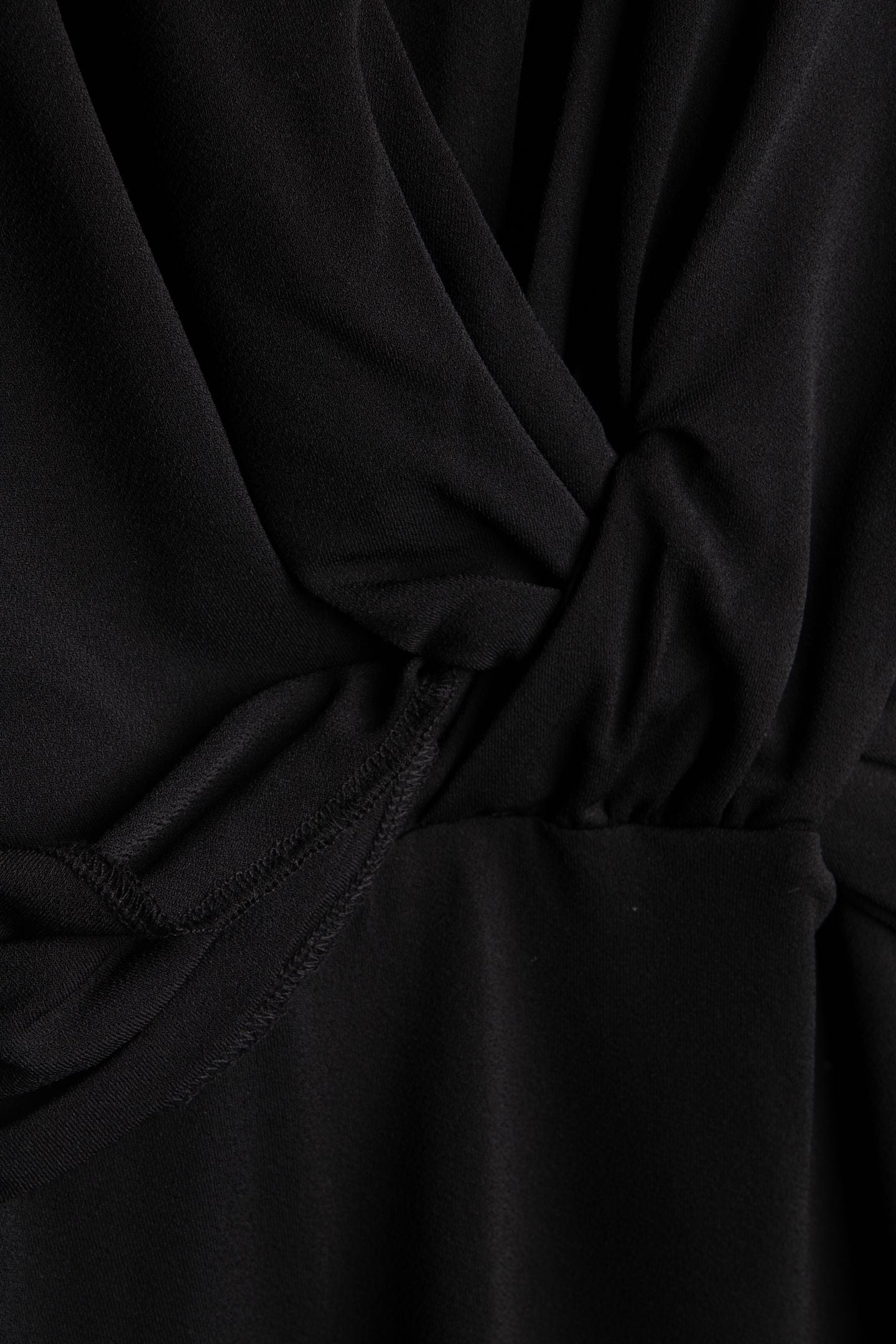 MATILDE LS WRAP DRES JET BLACK A996 4