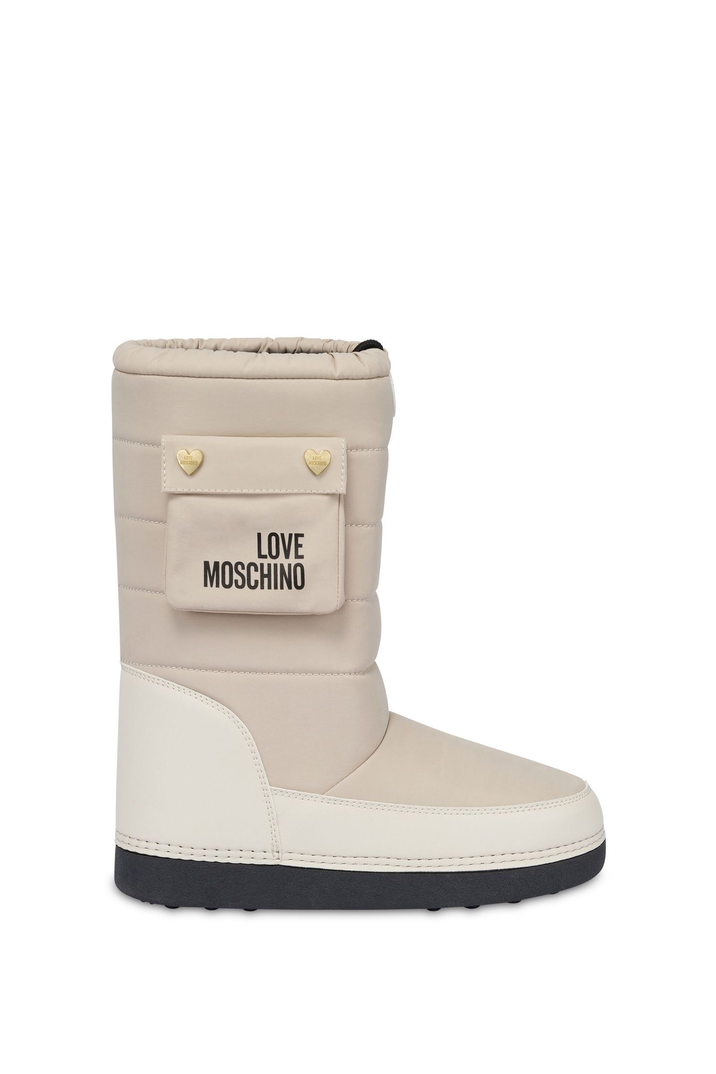 SNOW BOOTS IN QUILTED FABRIC WHITE 1