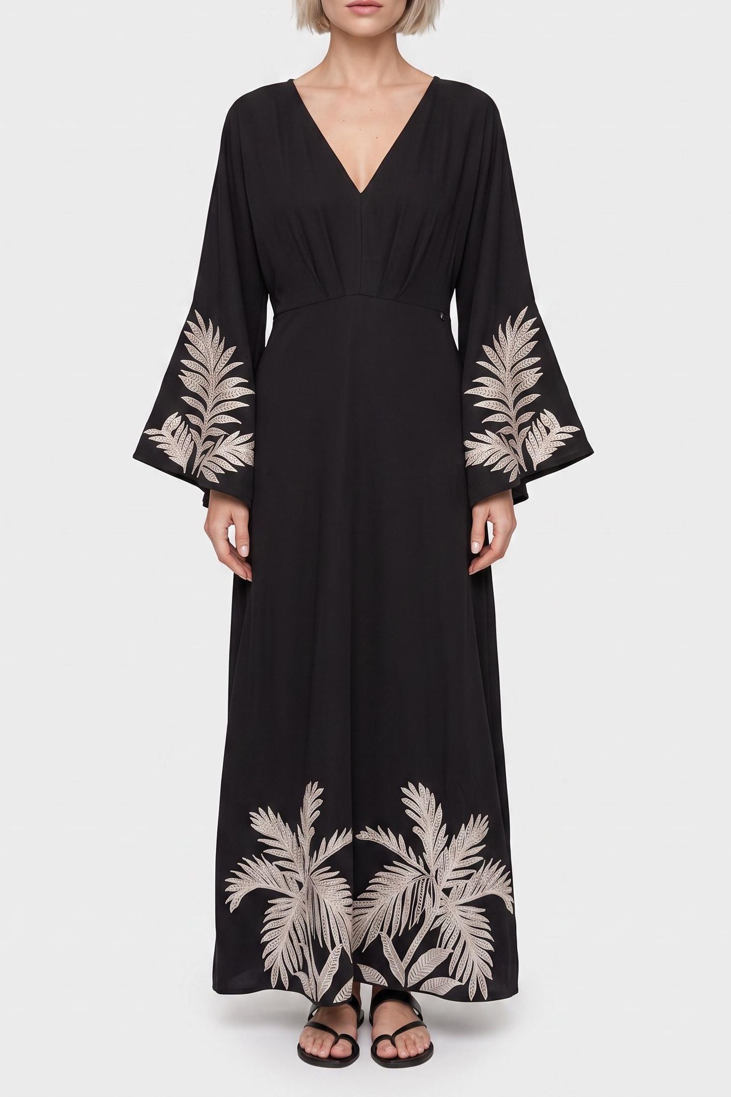LS ANGELE LONG DRESS JET BLACK A996 1
