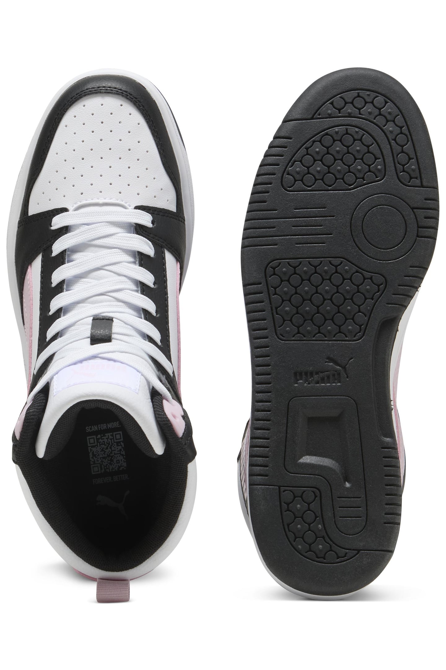 UNISEX REBOUND V6 WHITE-ROSE MAUVE-BLACK 5