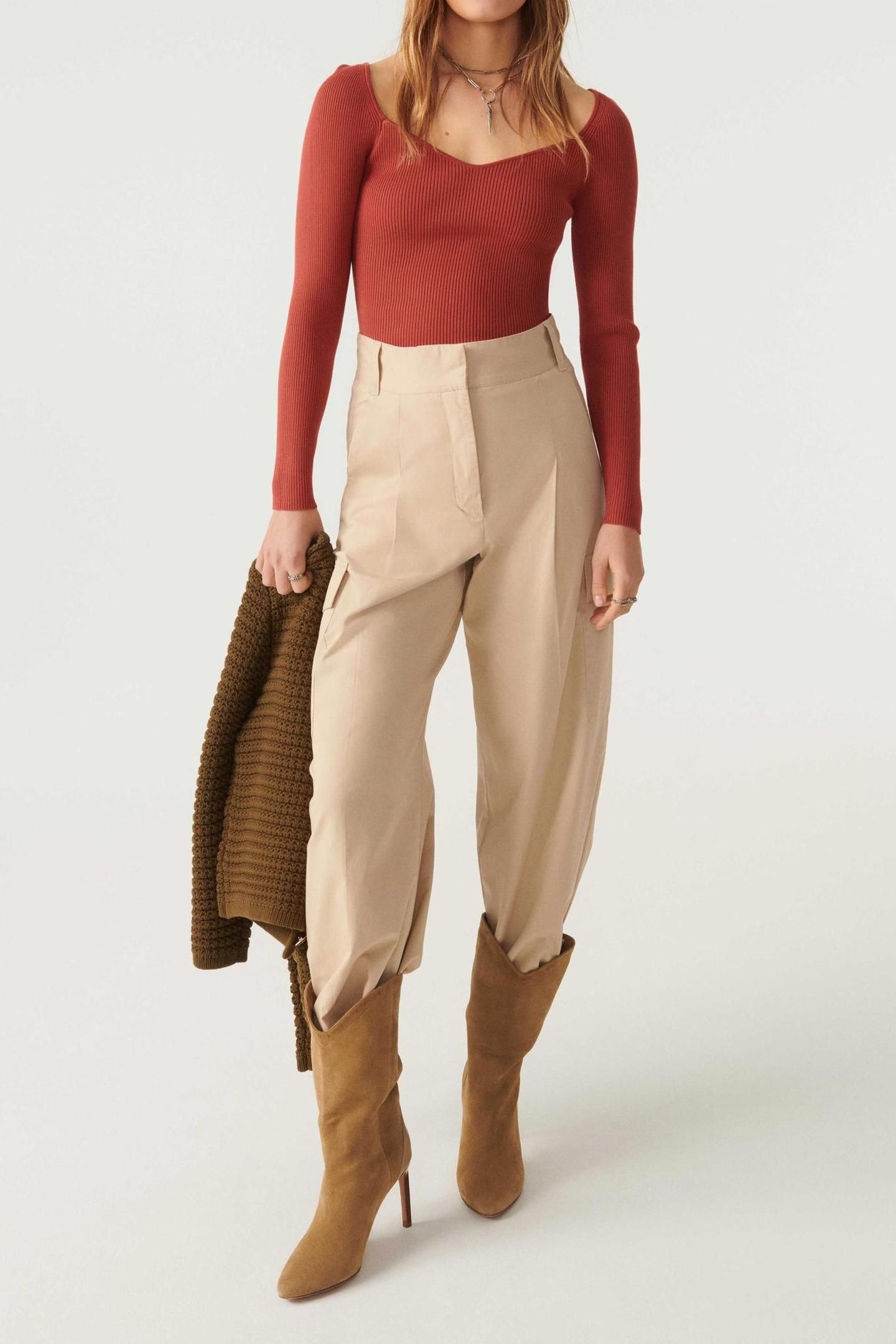 LONG SLEEVES KNIT BRIQUE 3