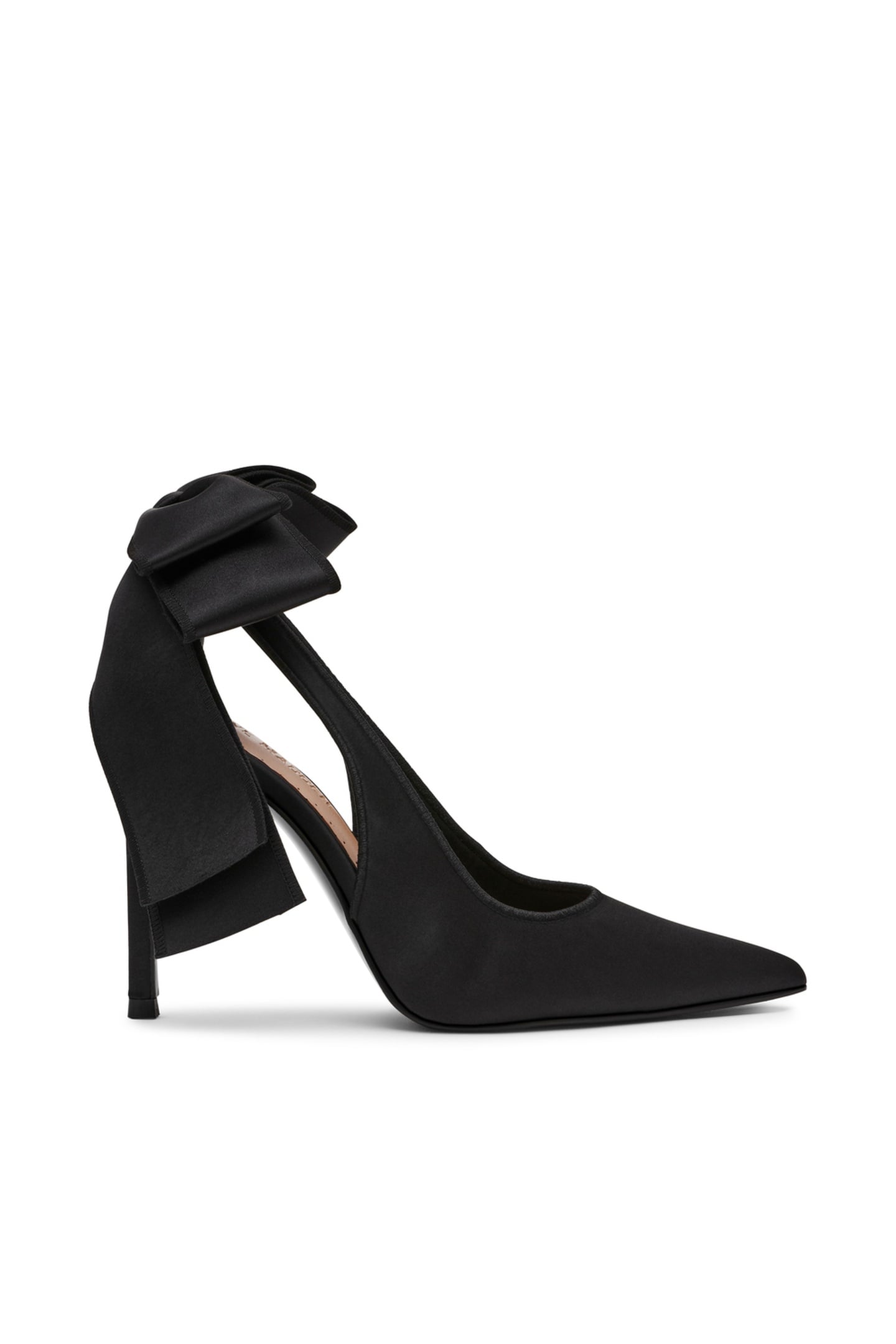 TEACUP PUMPS BLACK SATIN 1