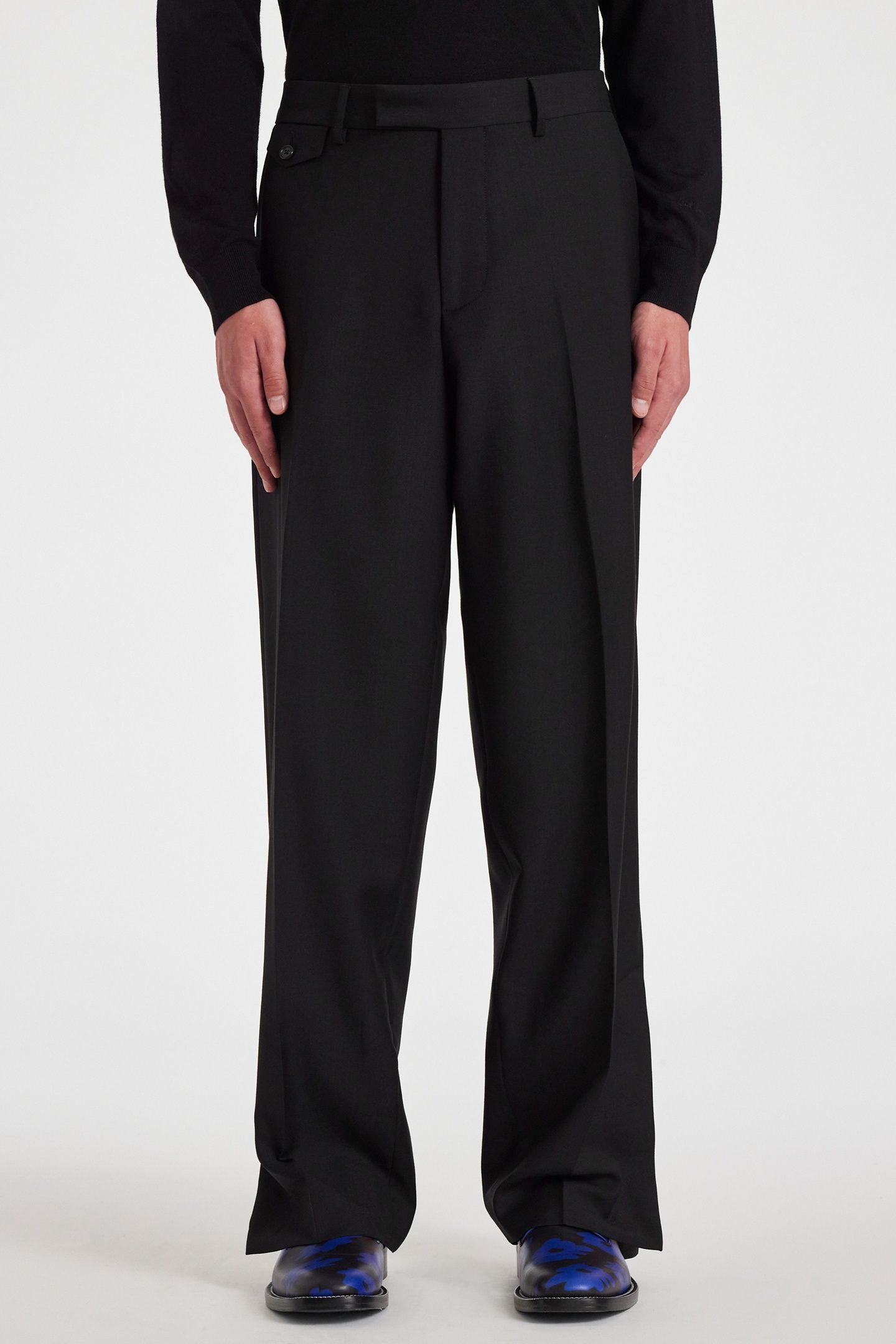 MENS SLIM FIT TROUSER BLACK 1