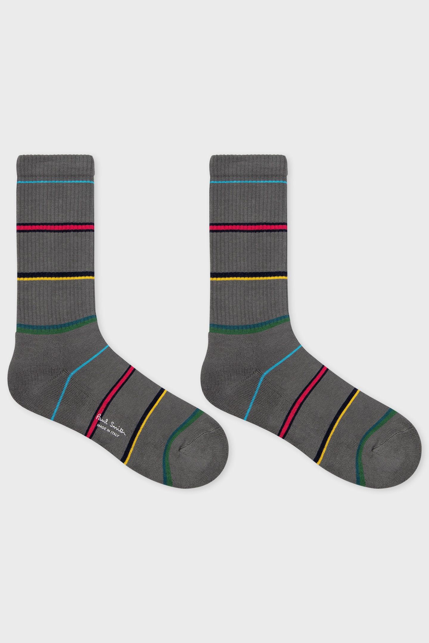 MEN SOCK PS CILLIAN STRIPE SLATE 4