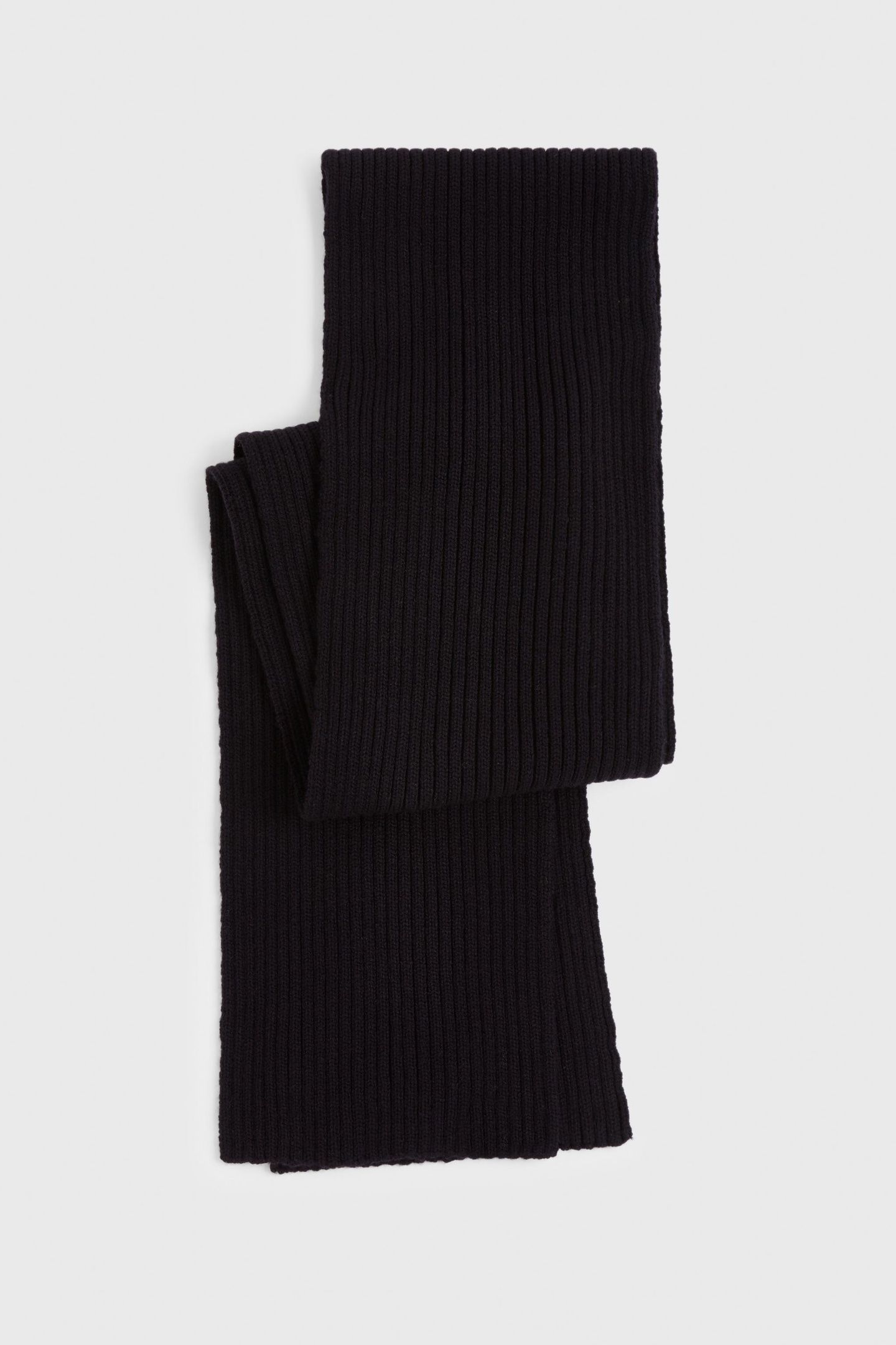 MERINO BLEND KNIT 2X2 RIB MIDNIGHT 1