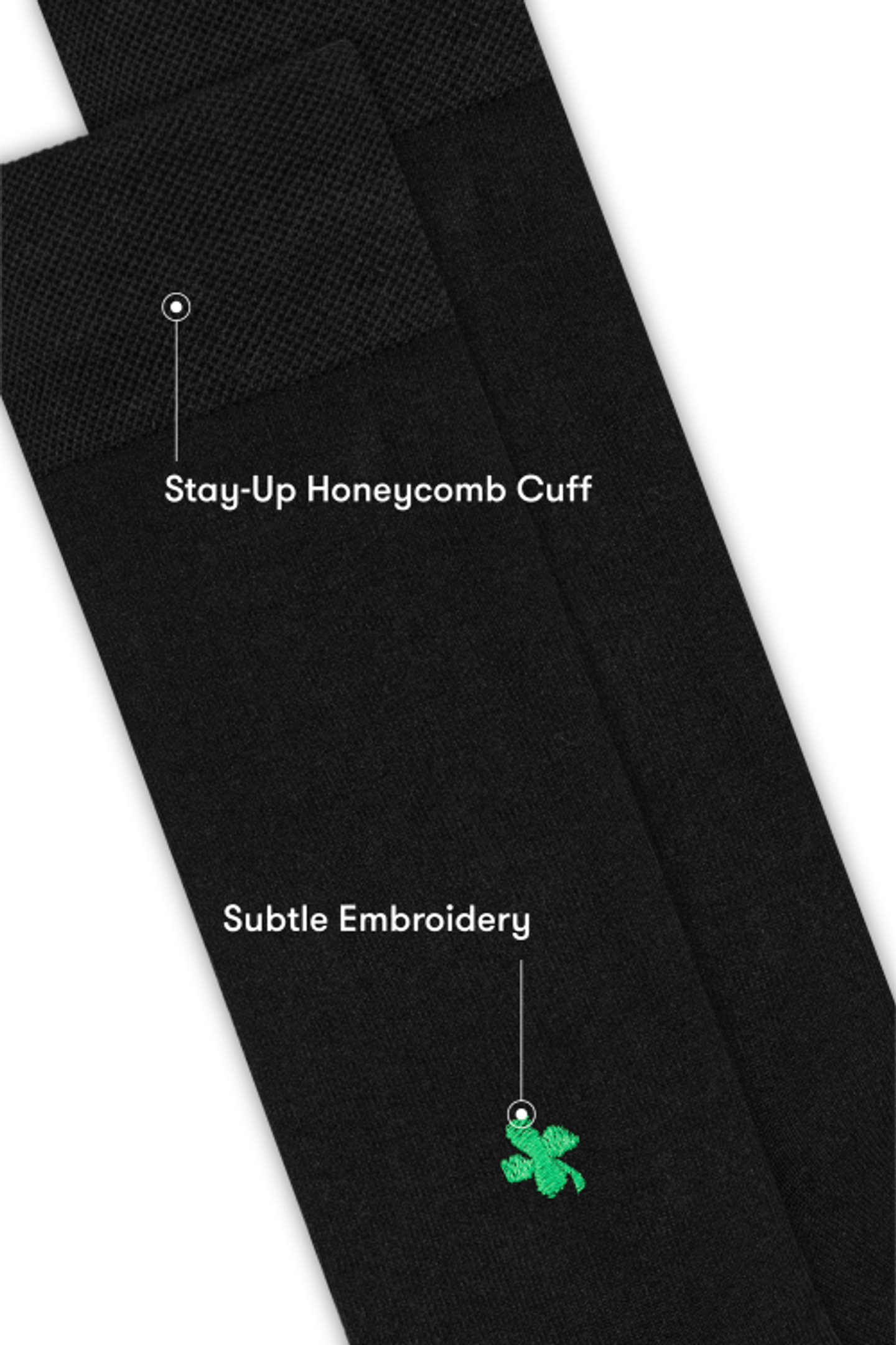 A-DAM 3-PACK DRESS SOCKS BLACK LUCKY BLACK 4