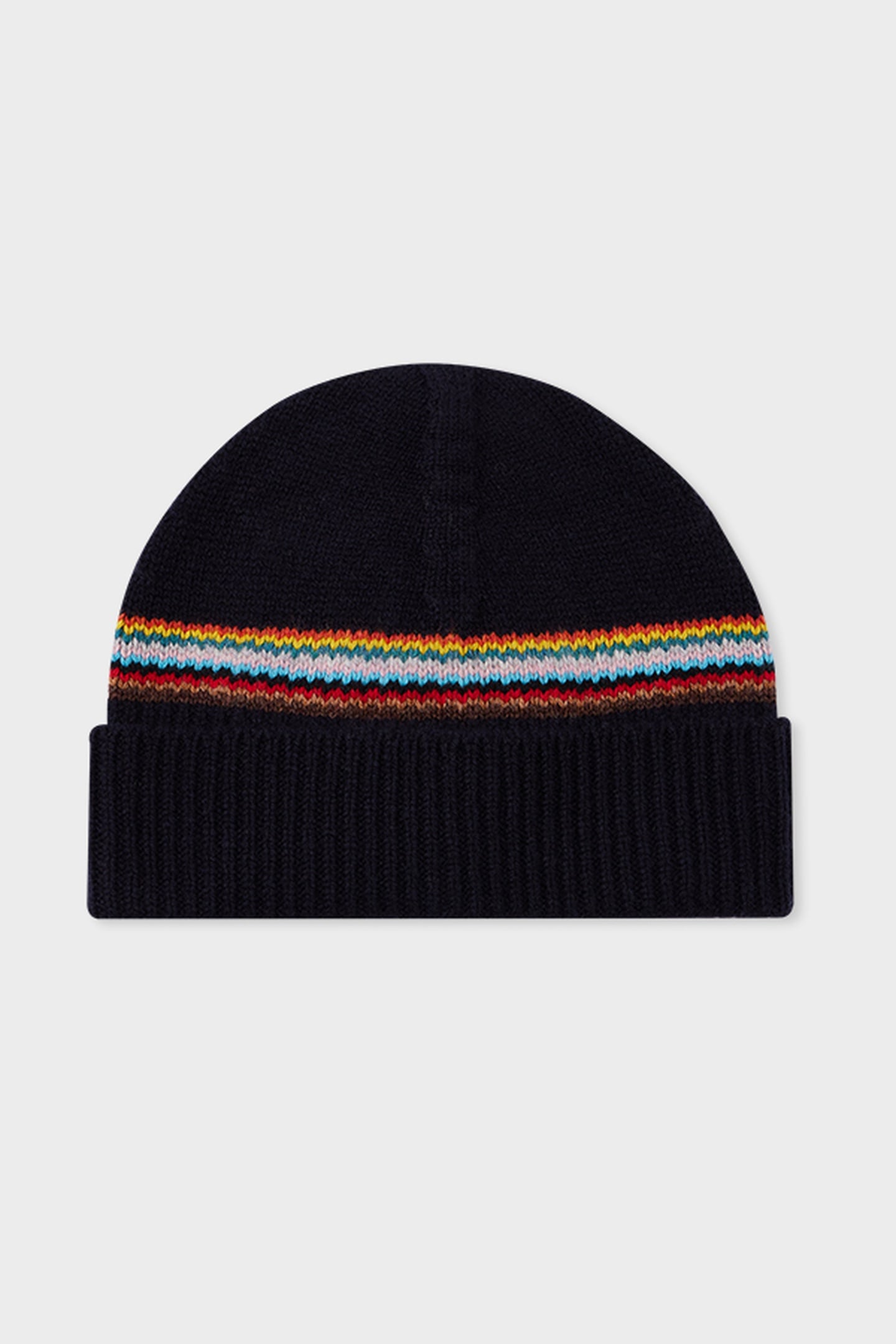 MEN BEANIE SIG BLOCK STRP NAVY 4