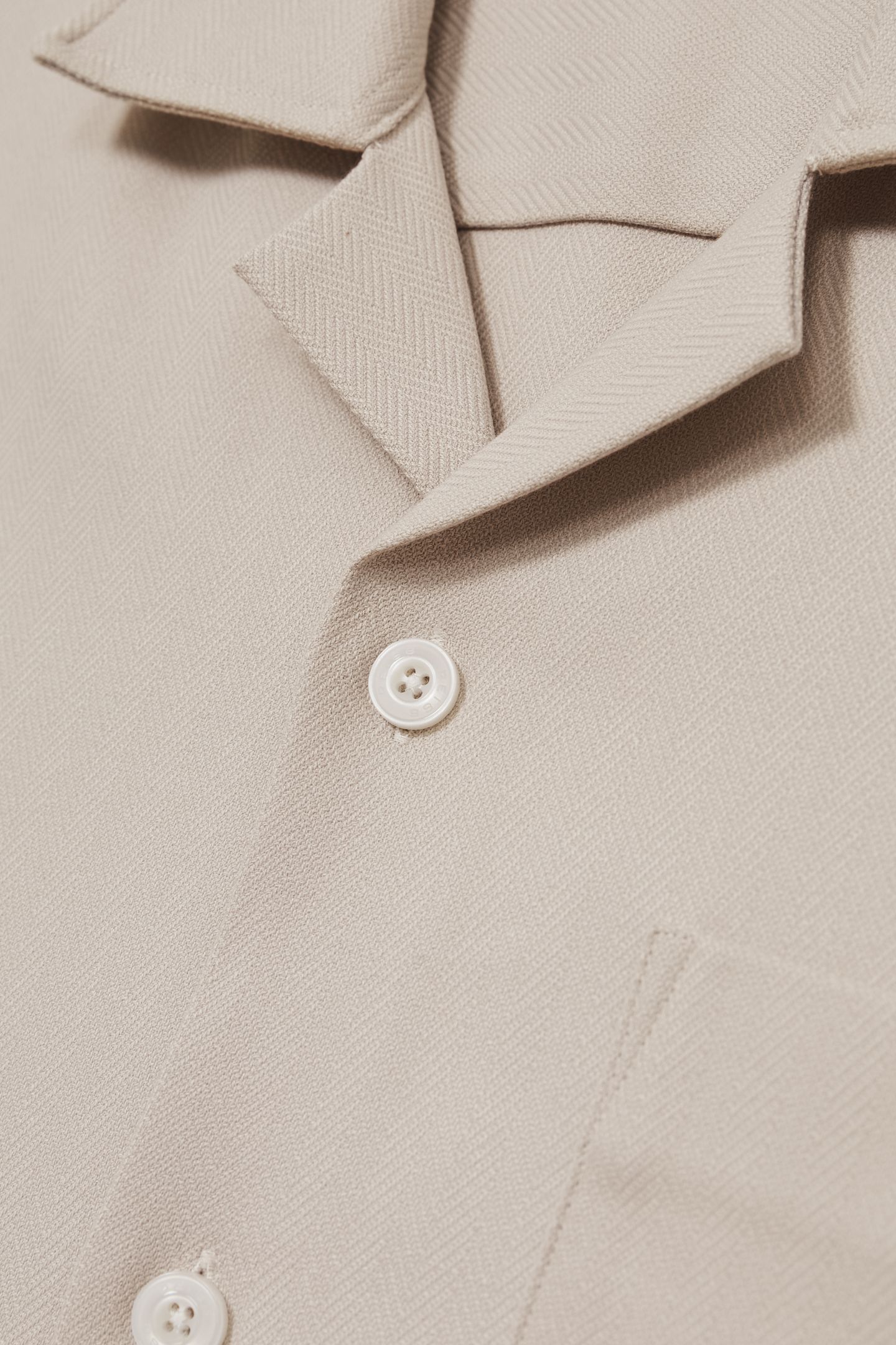 SS HERRINGBONE CUBAN SHIRT STONE 4