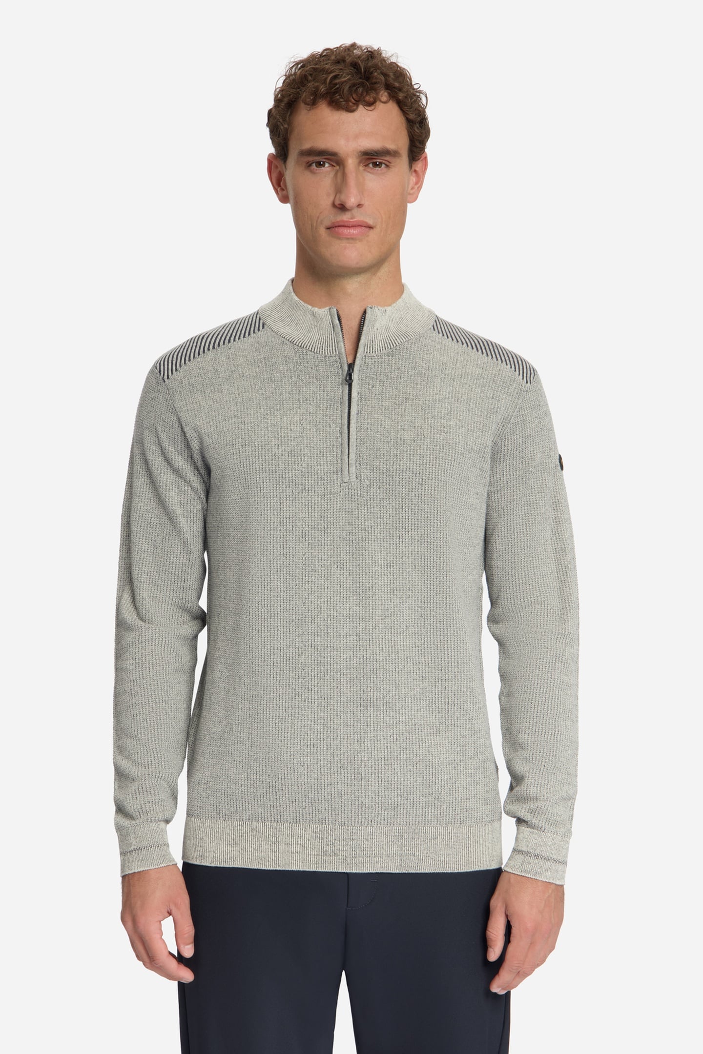 PULLOVER HALF ZIP PLATED STONE 3