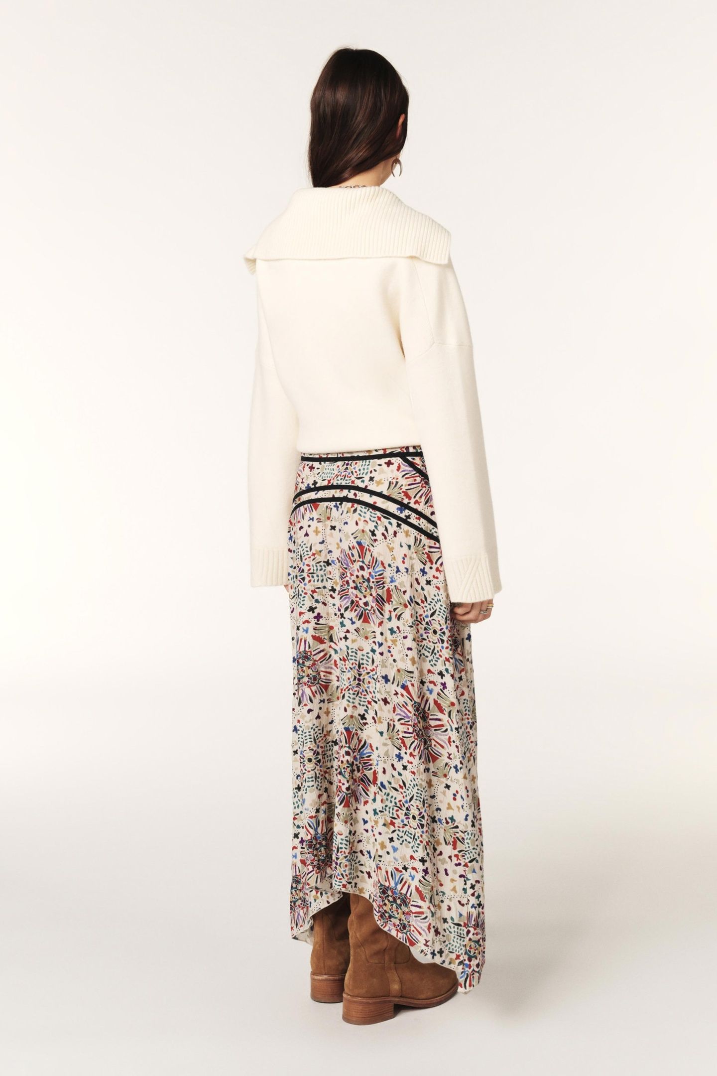 MID-LENGTH SKIRT BEIGE 2
