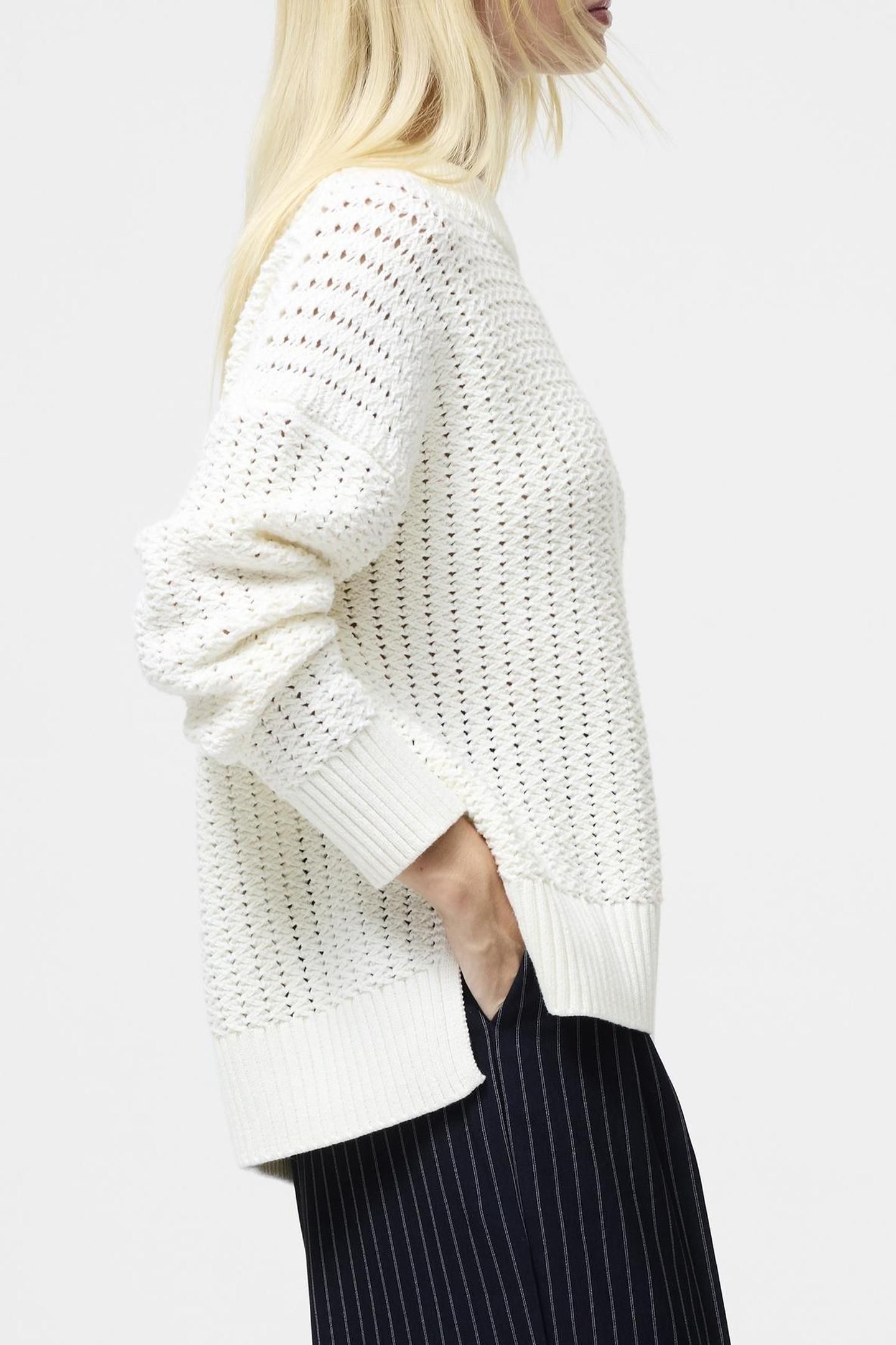 VARLI MOCK NECK JUMPER ARCTIC WHITE 4