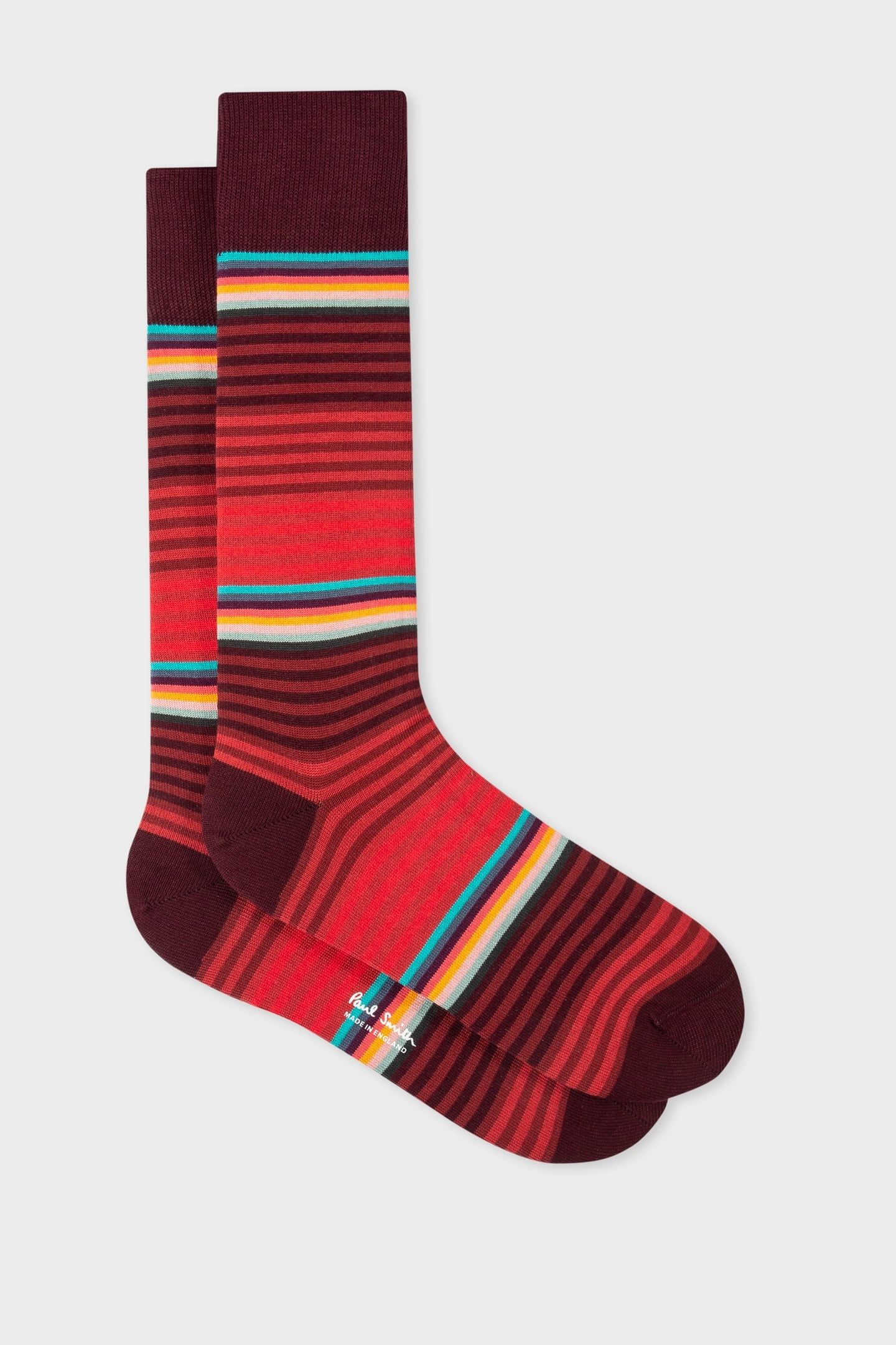 MEN SOCK GRADED BLOCK RED 2