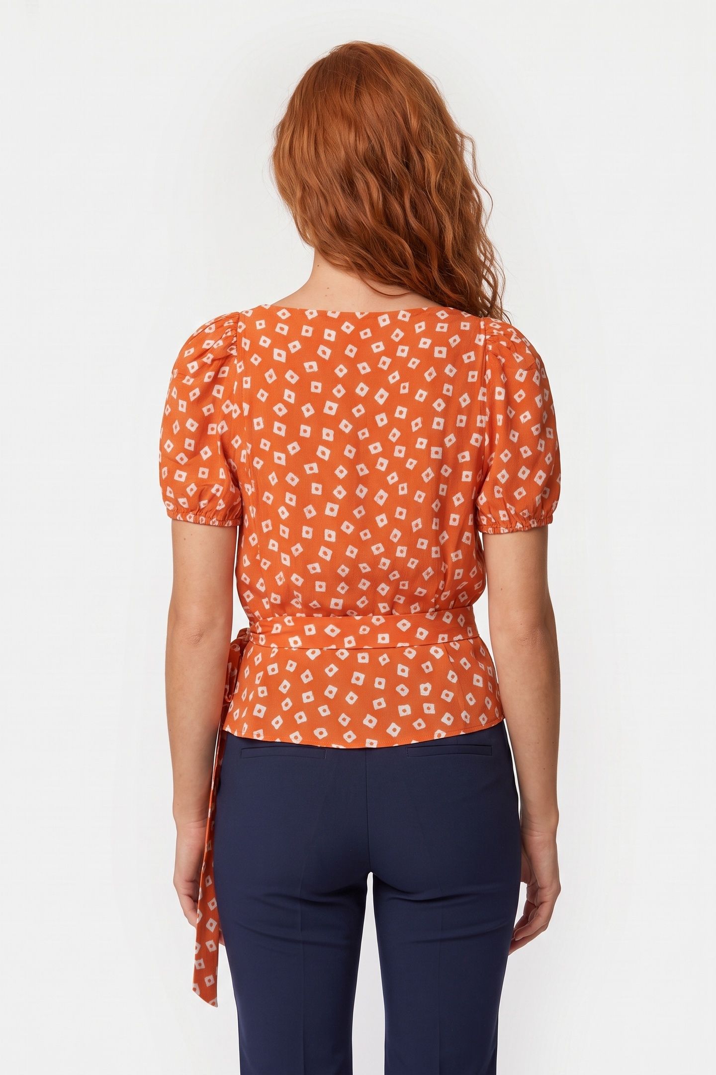 LA KYLE BLOUSE ORANGE 2