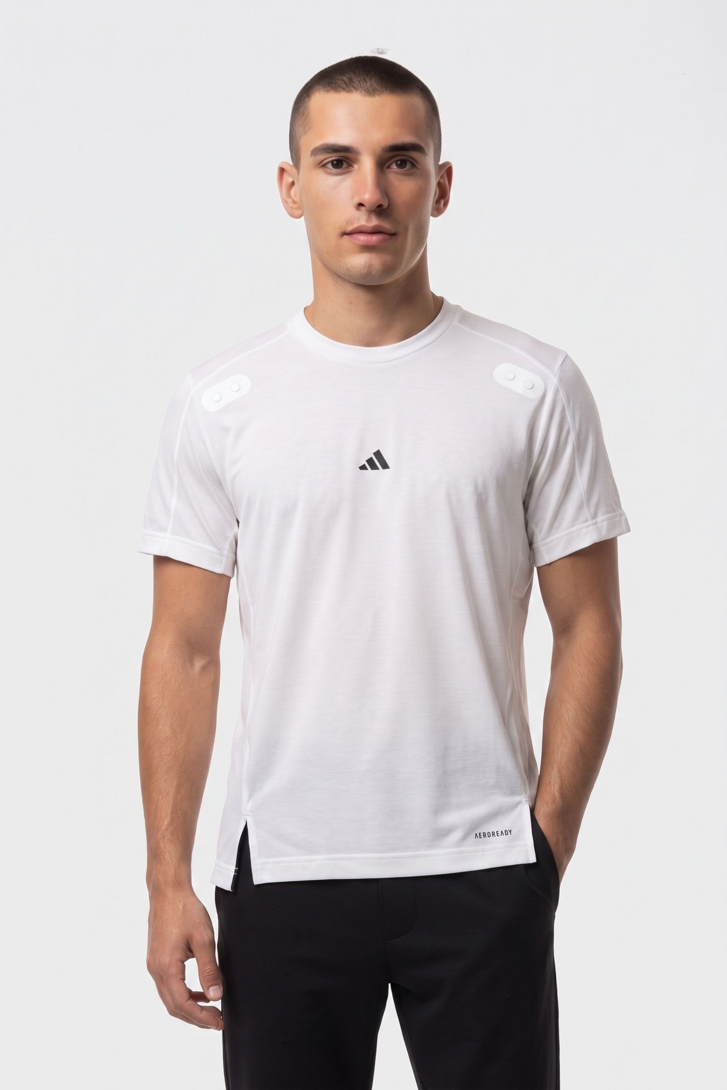 UNISEX PERFORMANCE YOGA PREMIUM TRAINING T-SHIRT WHITE 2