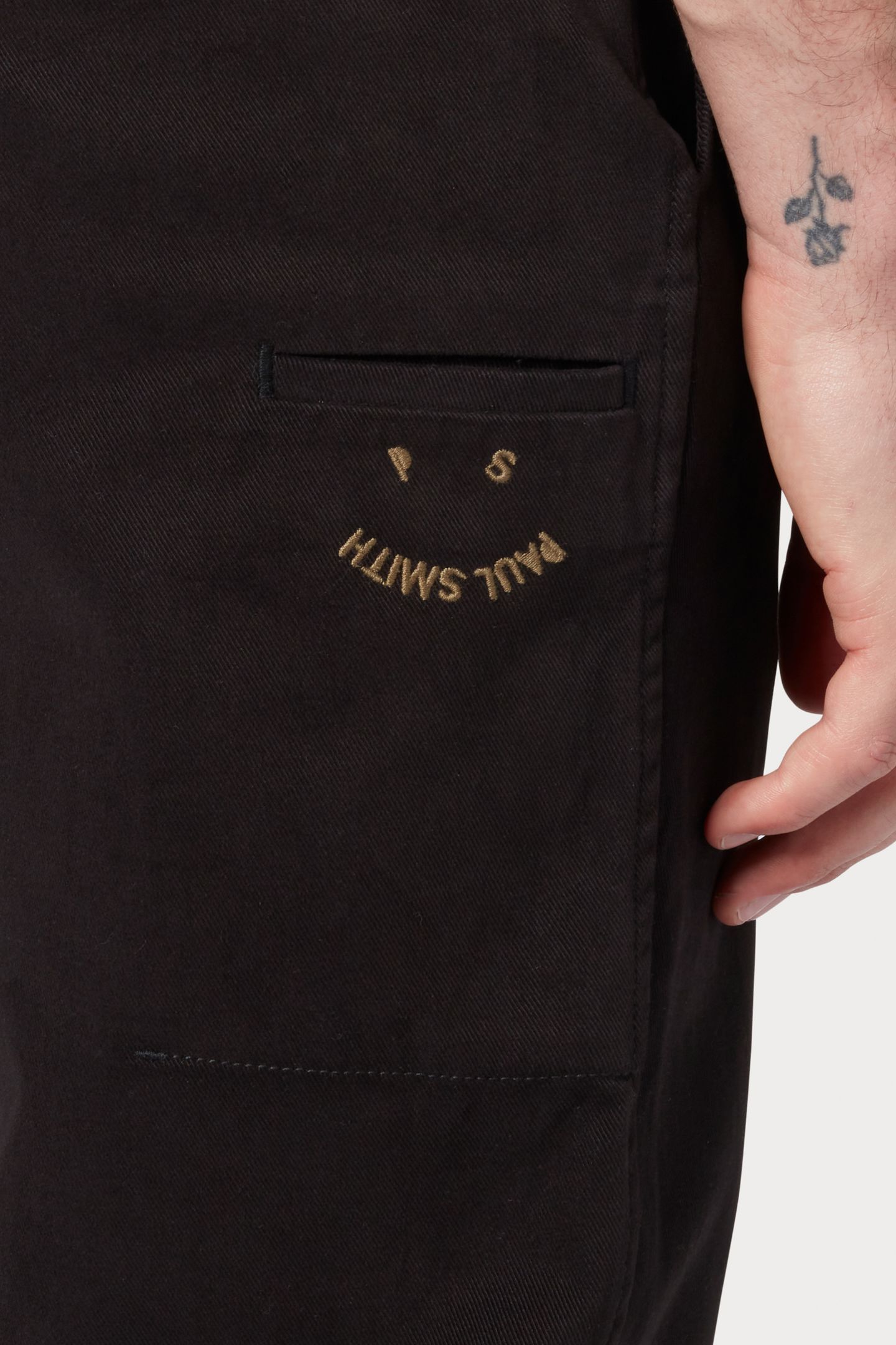 MENS TAERED FIT TROUSER BLACK 7