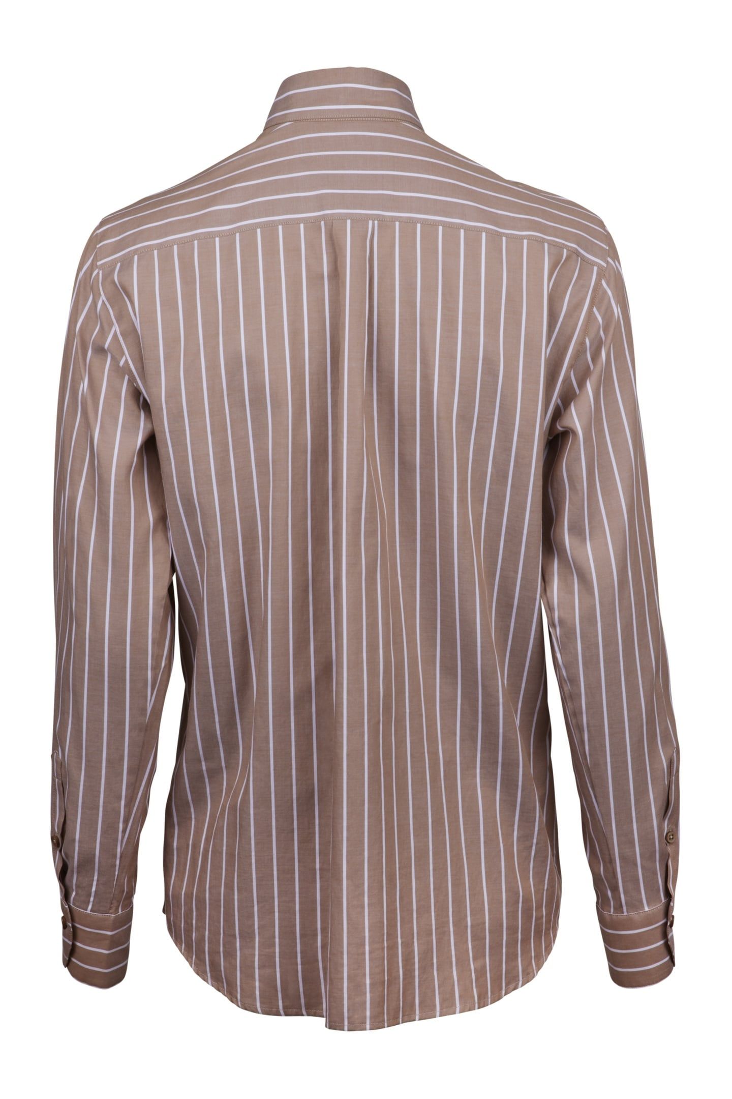 SIRI SHIRT LIGHT BROWN STRIPE 2