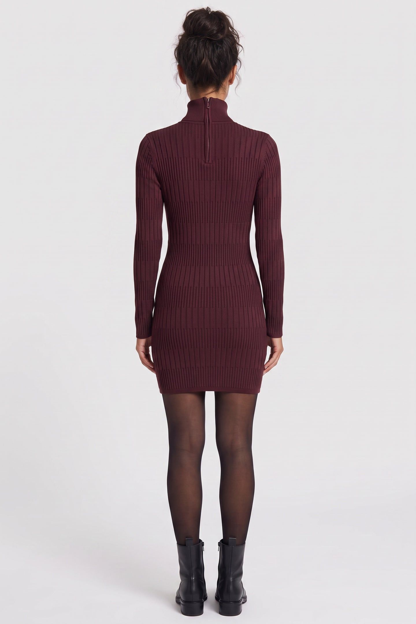 JANET LS RIBBED DRES REGAL PLUM 2