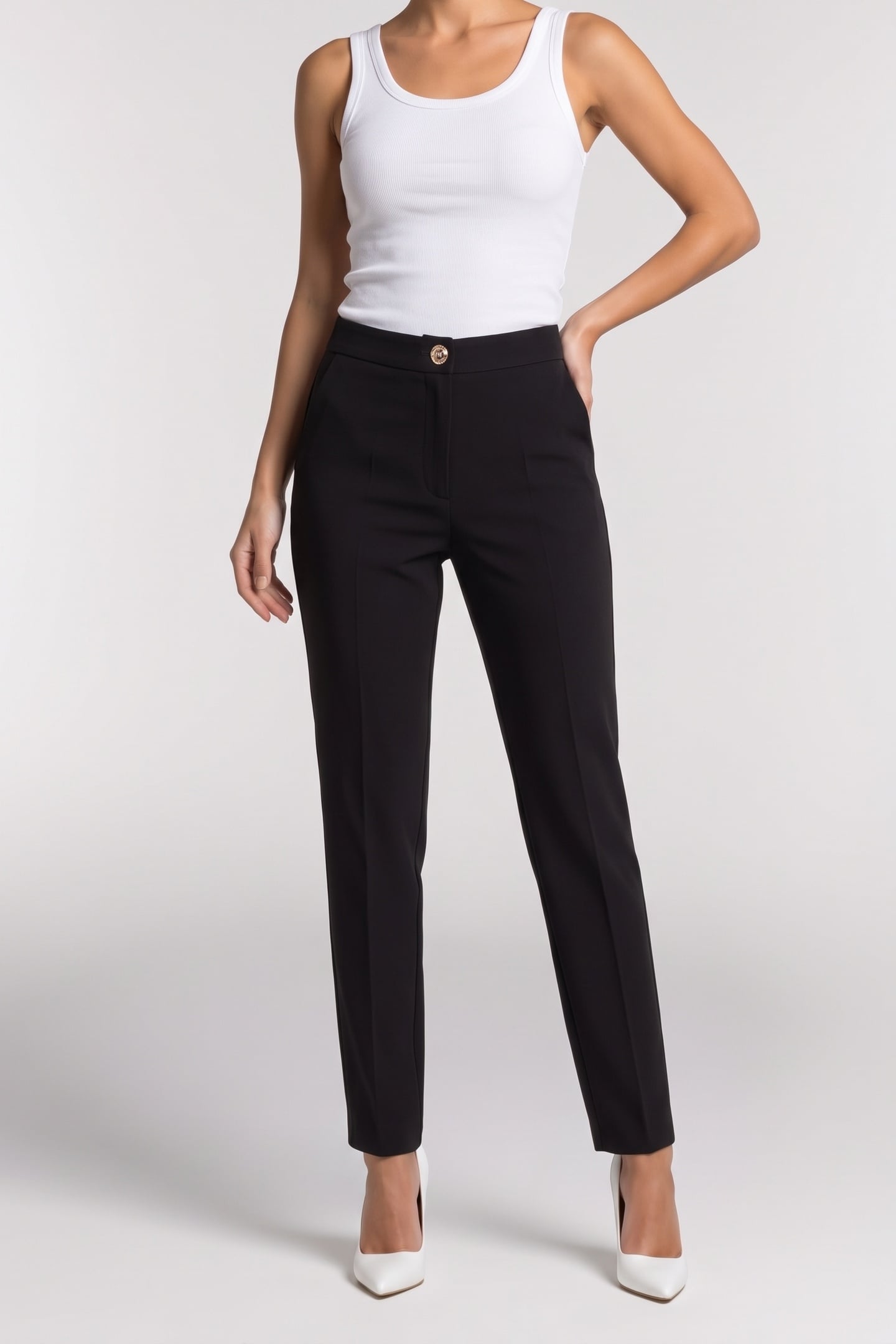 BECKY CHINO PANT JET BLACK A996 1