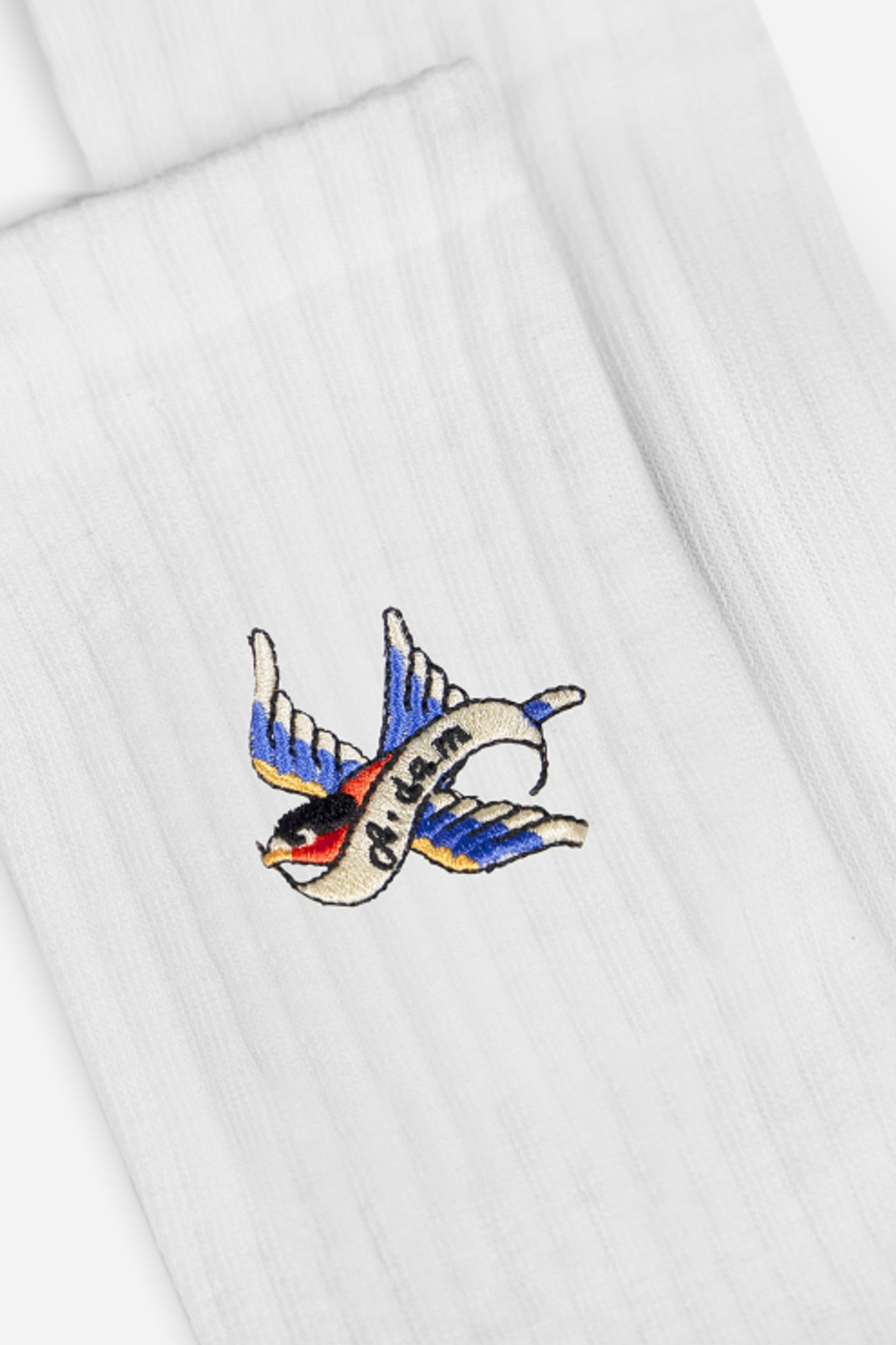 A-DAM 3-PACK CREW SOCKS ADAM BIRD WHITE 4