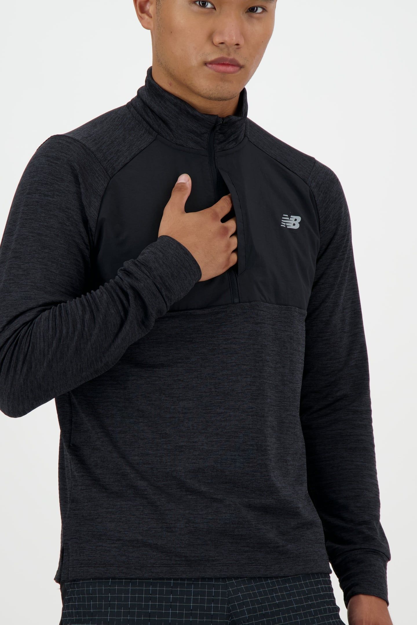 RC ESSENTIAL HEAT GRID 1/2 ZIP BLACK 5