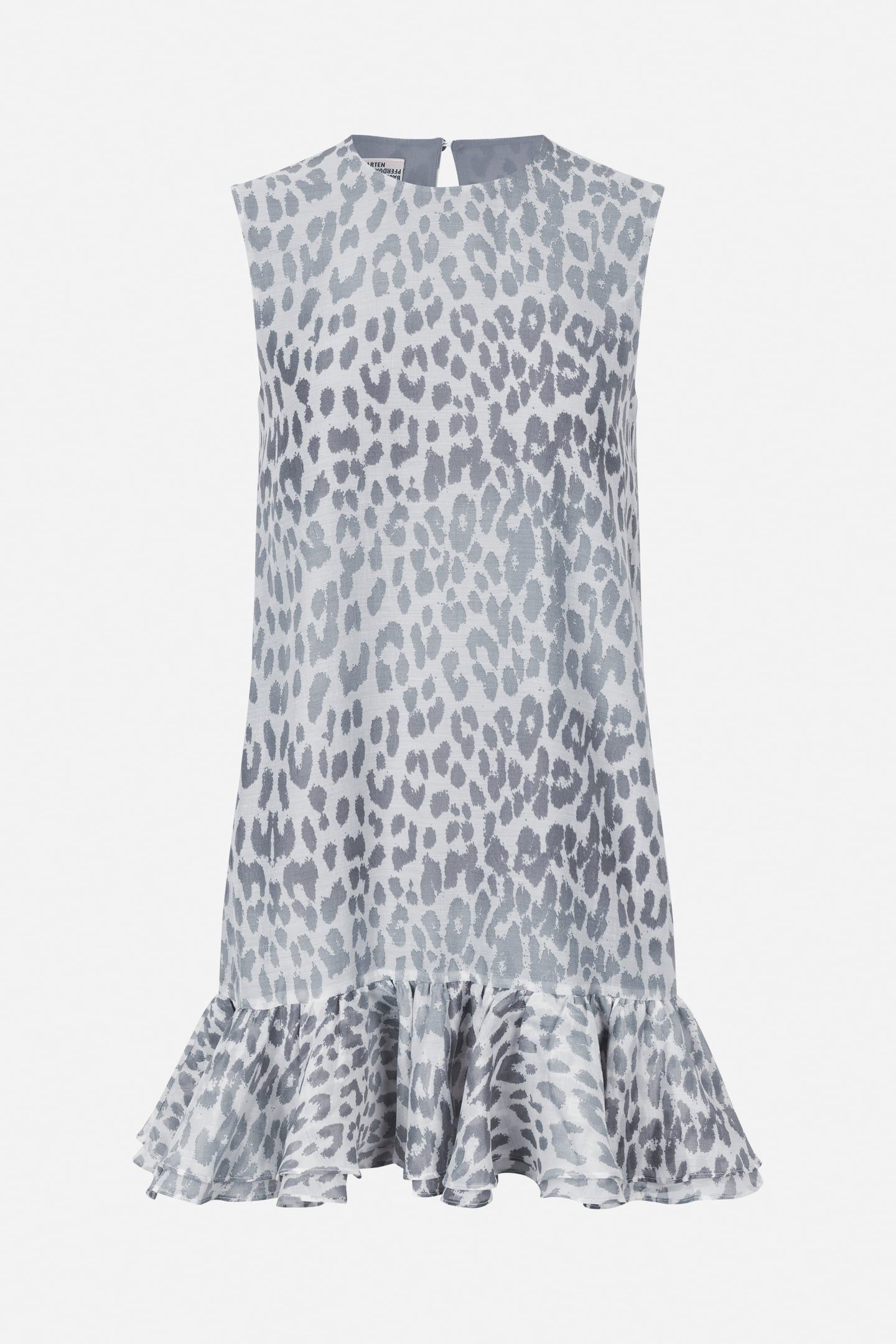 AGNESE DRESS GREY OFFICE LEOPARD 3