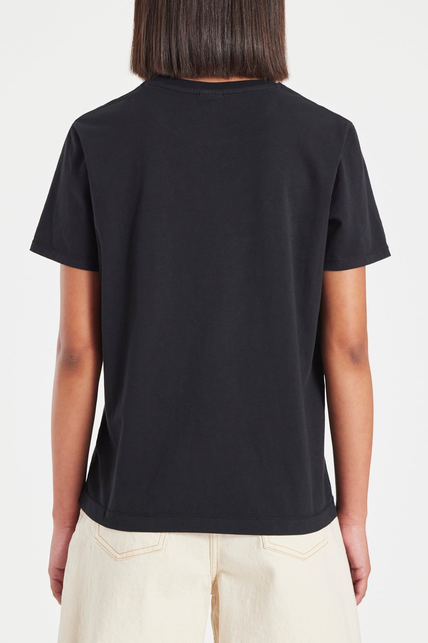 WOMENS SS TSHIRT PS HAPPY BLACK 3