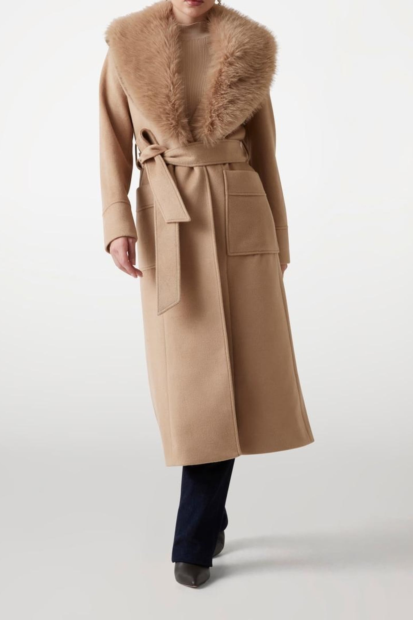 CHARLIZE PLAID COAT HERB TAN MULTI 3