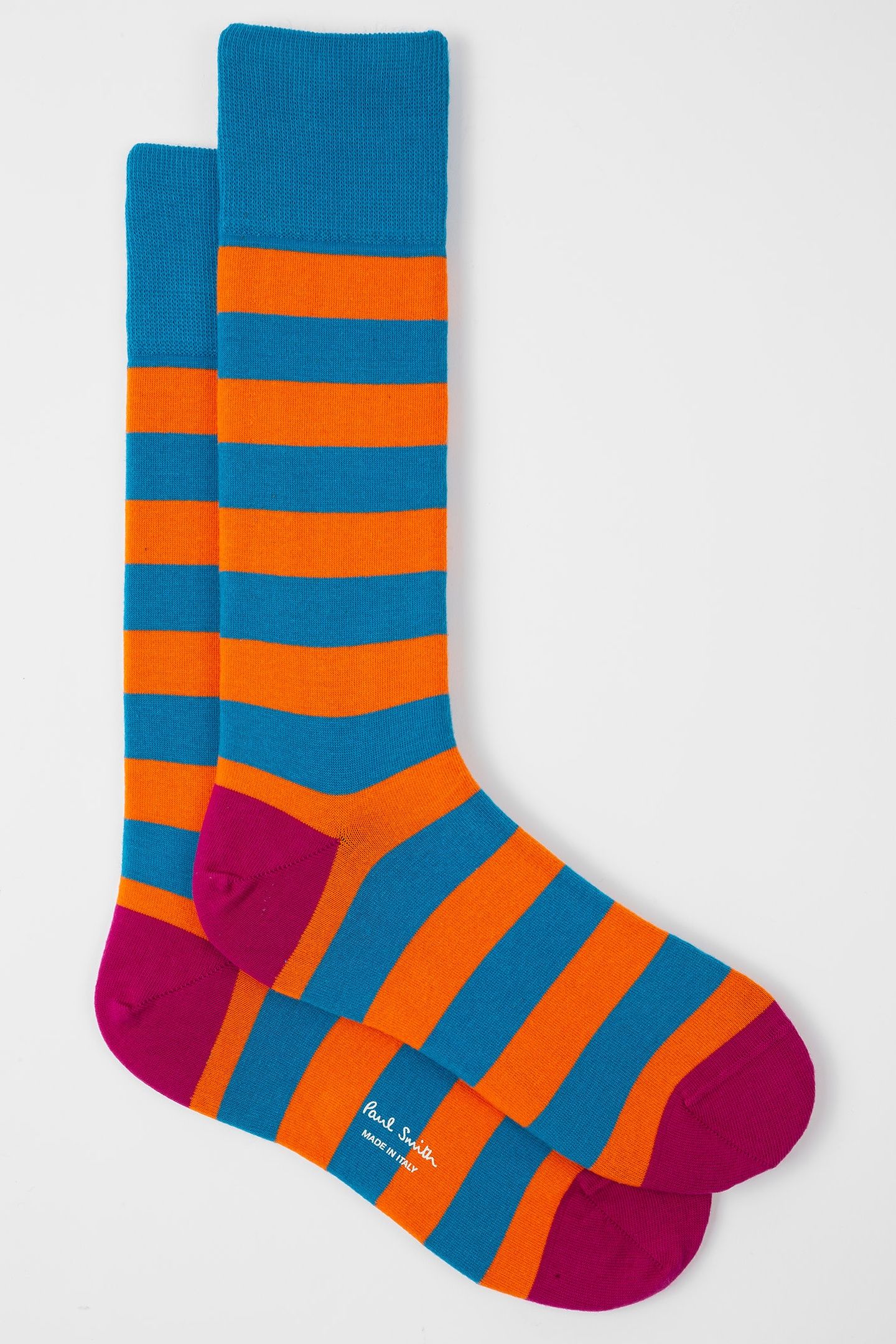 MEN SOCK WINSTON STRIPE PETROL GREEN 5