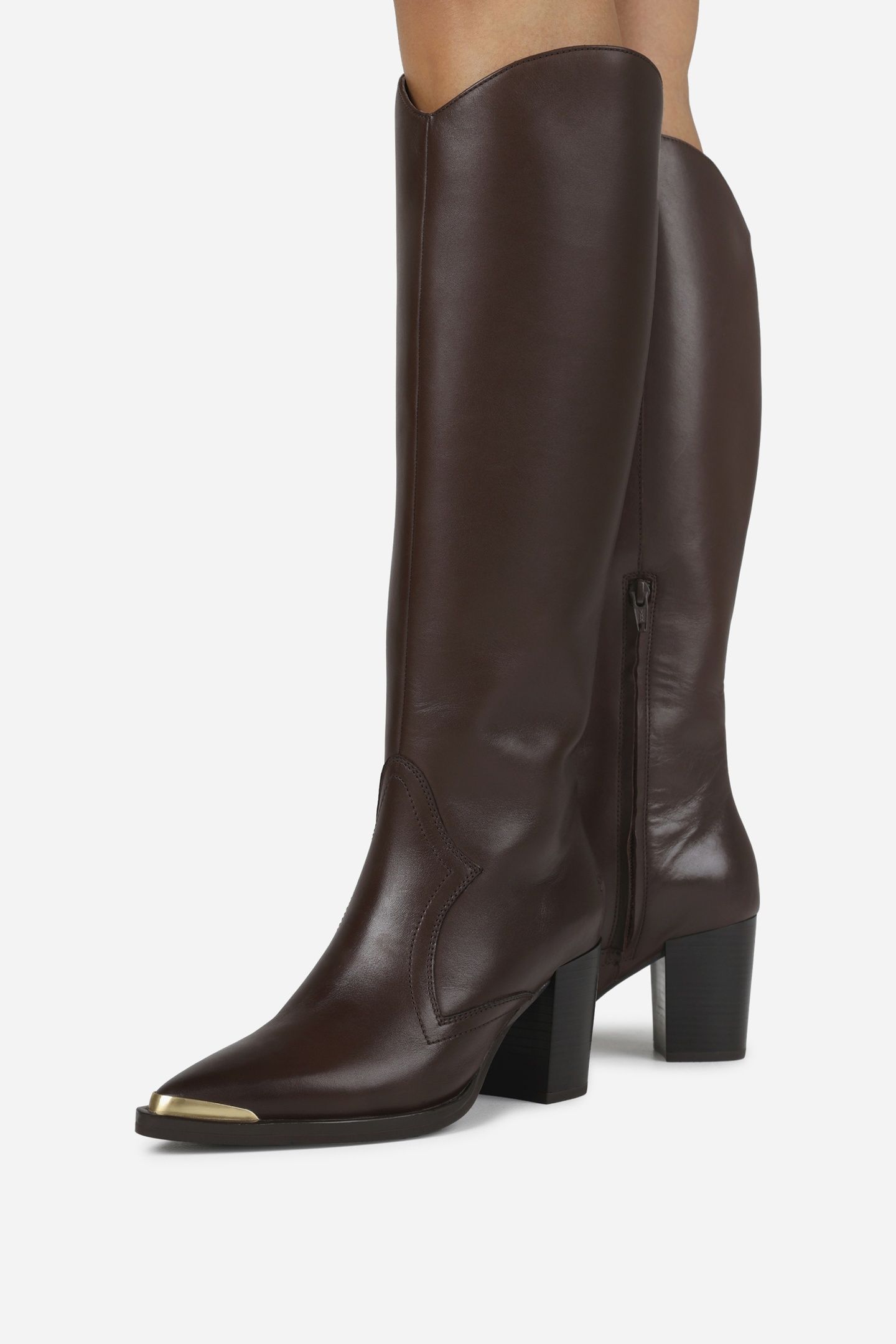 AMERICANA-LOW HIGH BOOT COFFEE BEAN 3