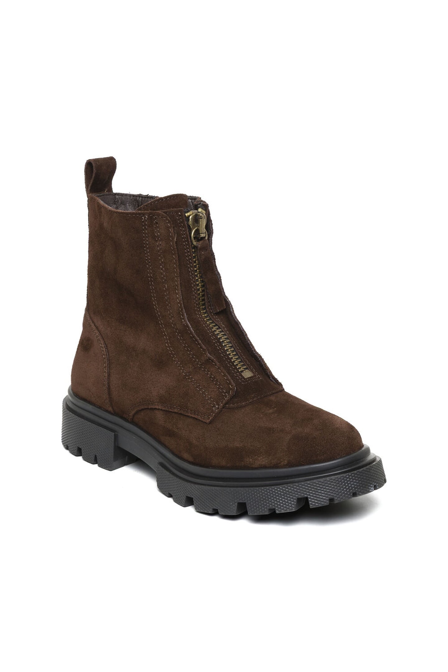 RILANA BOOTIES DARK BROWN SUEDE 3