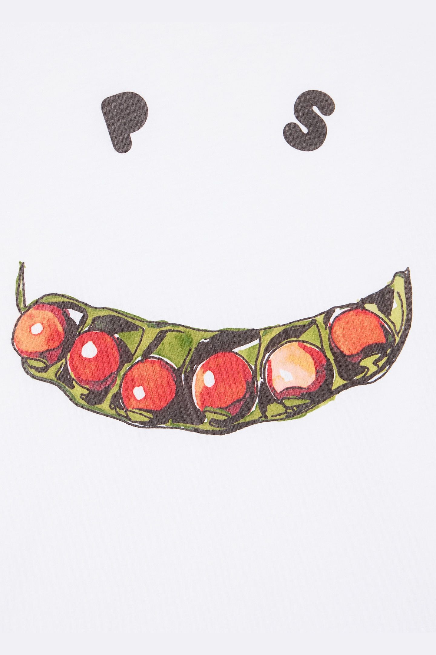 MENS REG FIT T SHIRT HAPPY PEAS WHITE 3