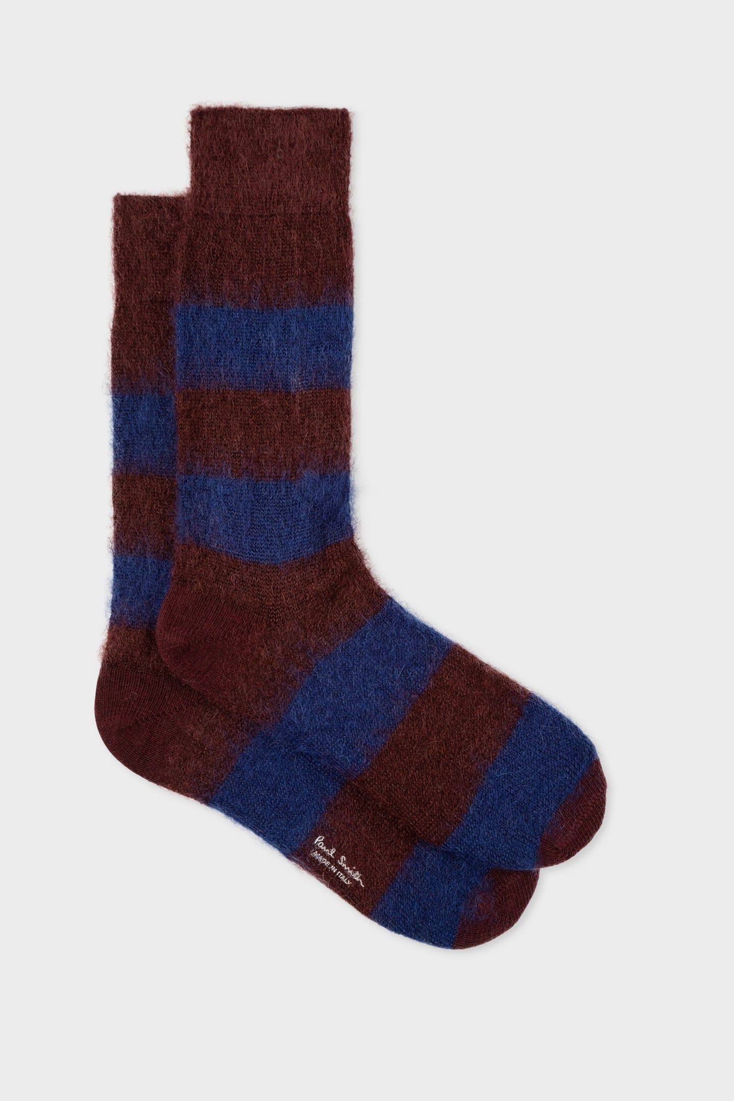 MEN SOCK TOX MOHAIR BURGUNDY/ BORDE 2
