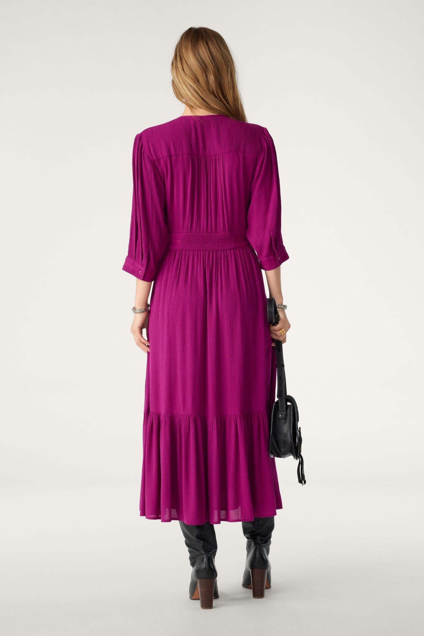 MID-LENGTH DRESS FUSHIA 2