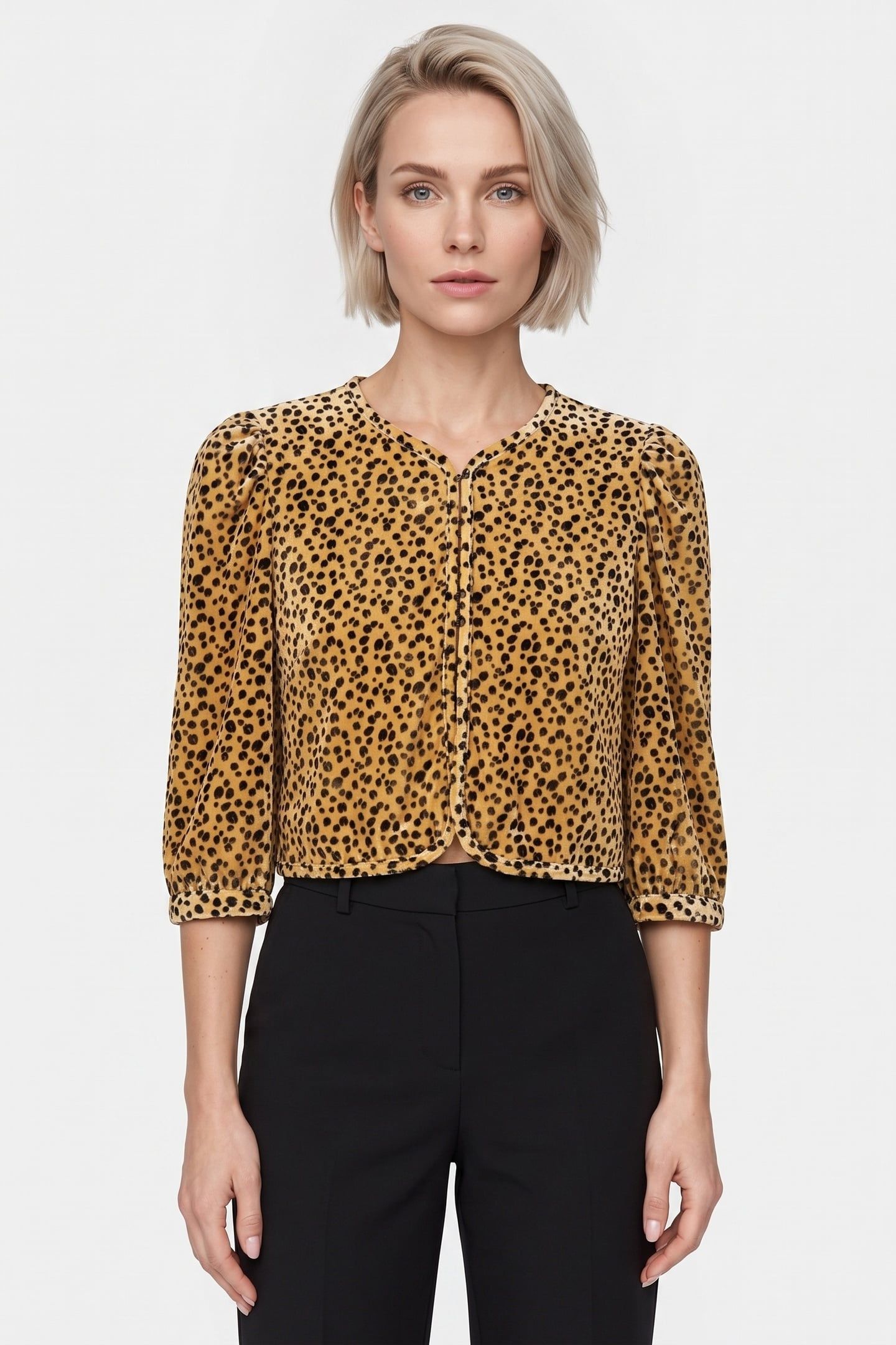 PA JANET VELVET BLOUSE YELLOW 1