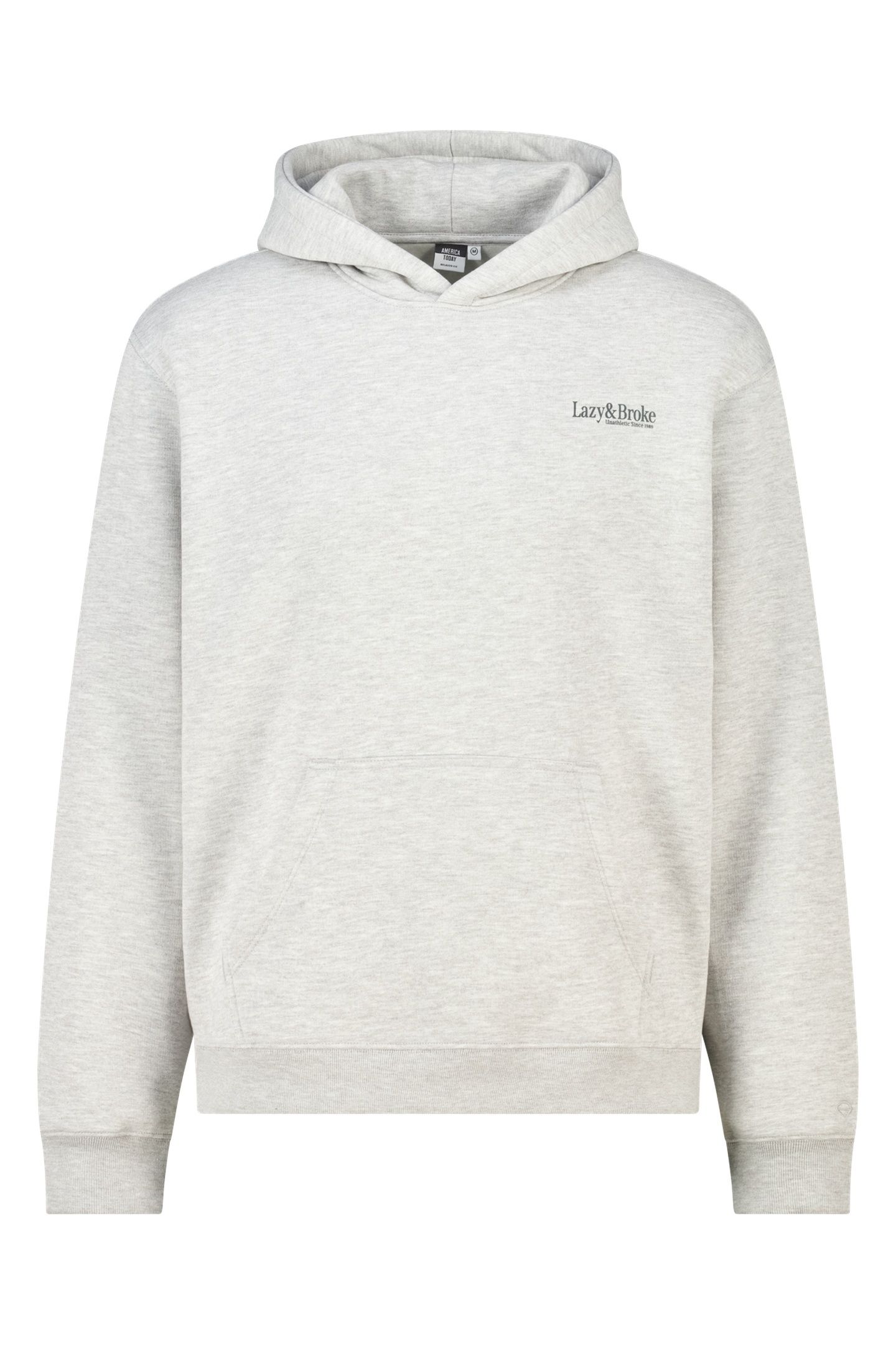 STEN HOOD LIGHT GREY MELANGE 3