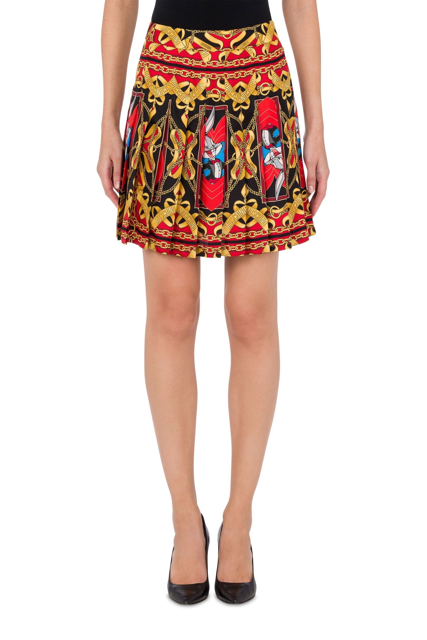 CHINESE NEW YEAR TWILL MINISKIRT RED 1