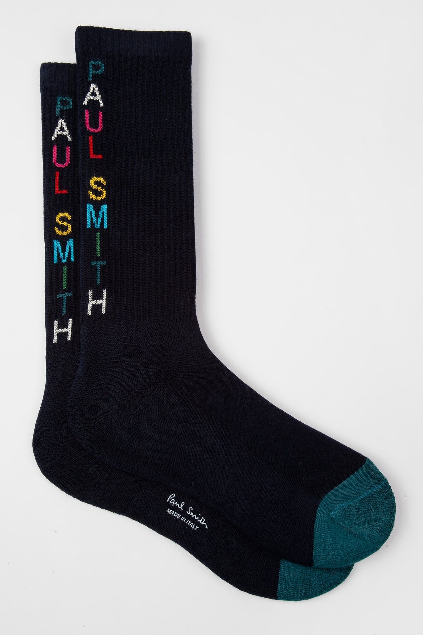 MEN SOCK BACK LOGO NAVY 1